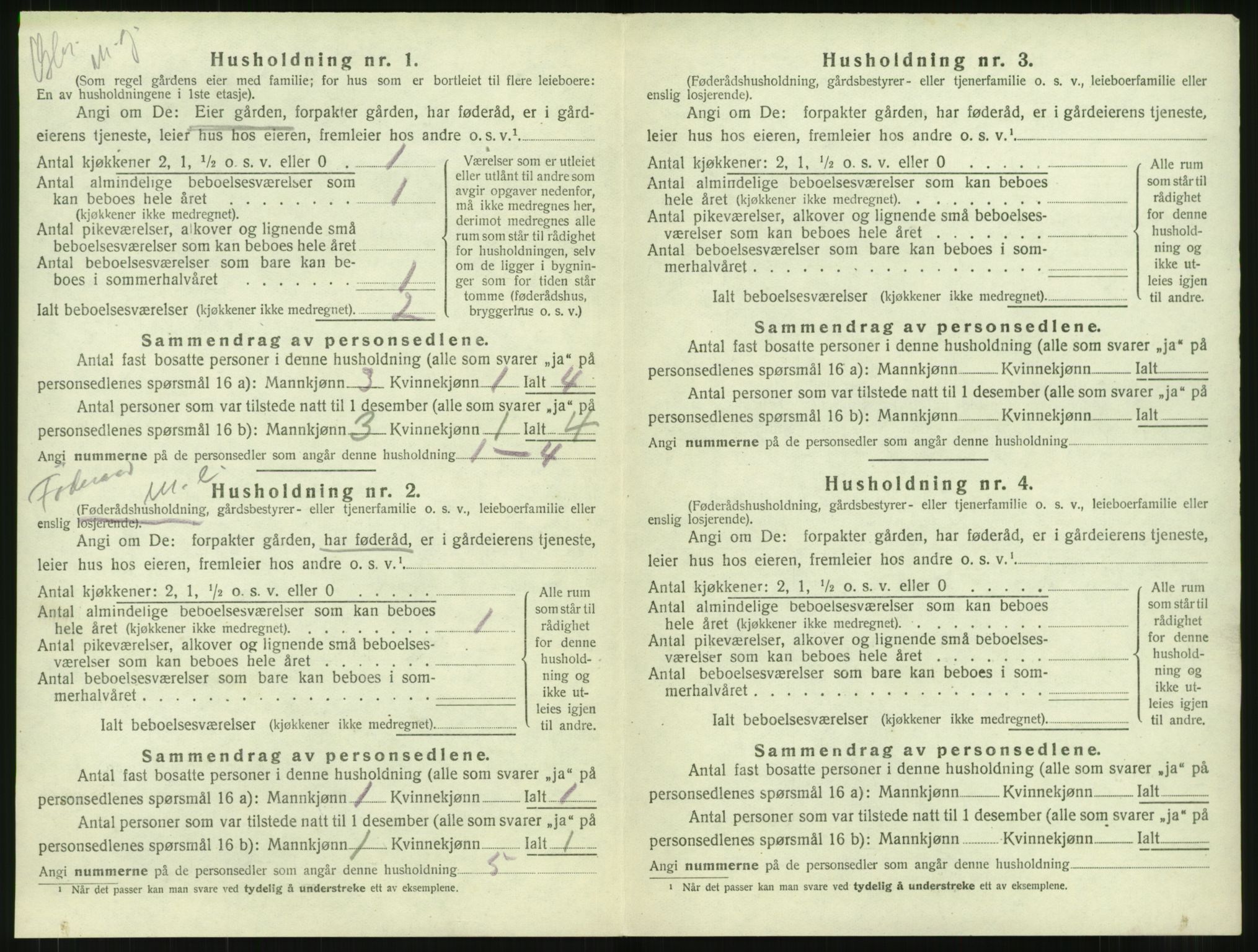 SAT, 1920 census for Borgund, 1920, p. 2201