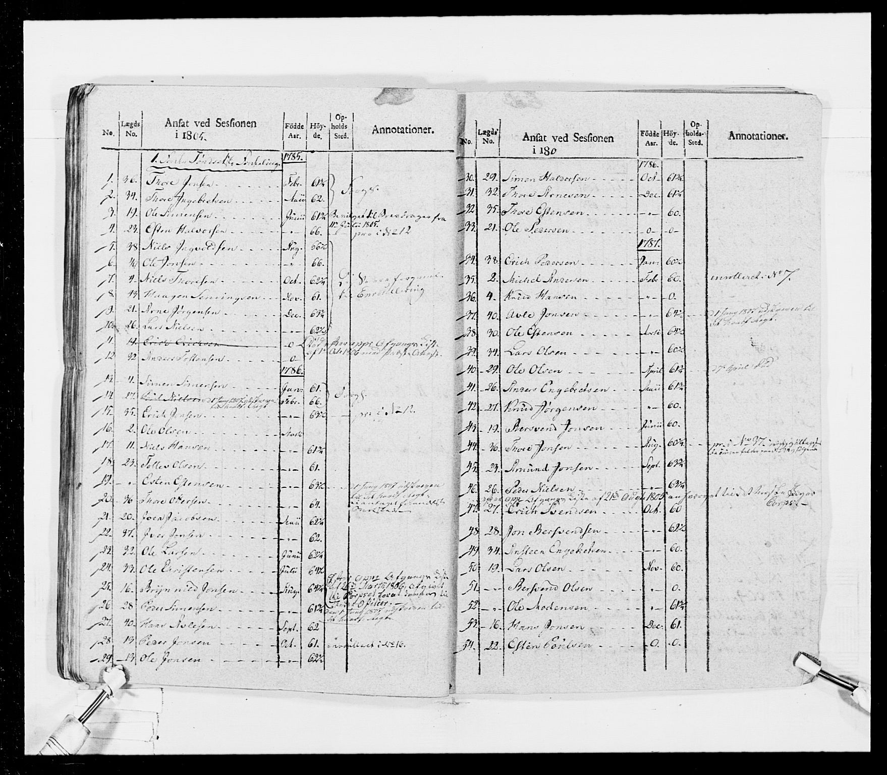 Generalitets- og kommissariatskollegiet, Det kongelige norske kommissariatskollegium, AV/RA-EA-5420/E/Eh/L0026: Skiløperkompaniene, 1805-1810, p. 59