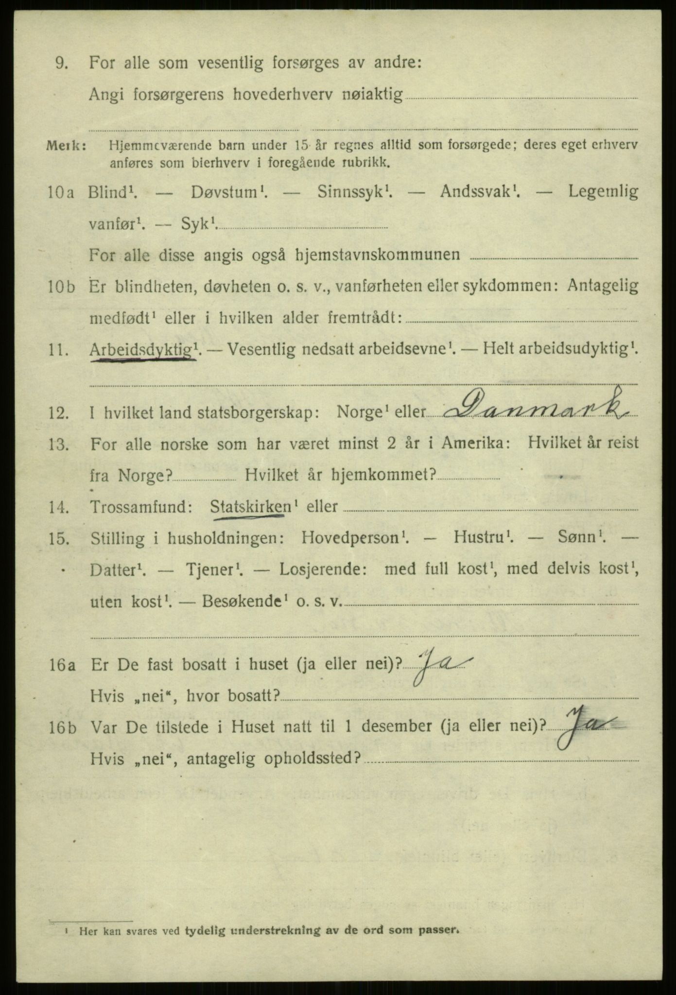 SAB, 1920 census for Bergen, 1920, p. 239360