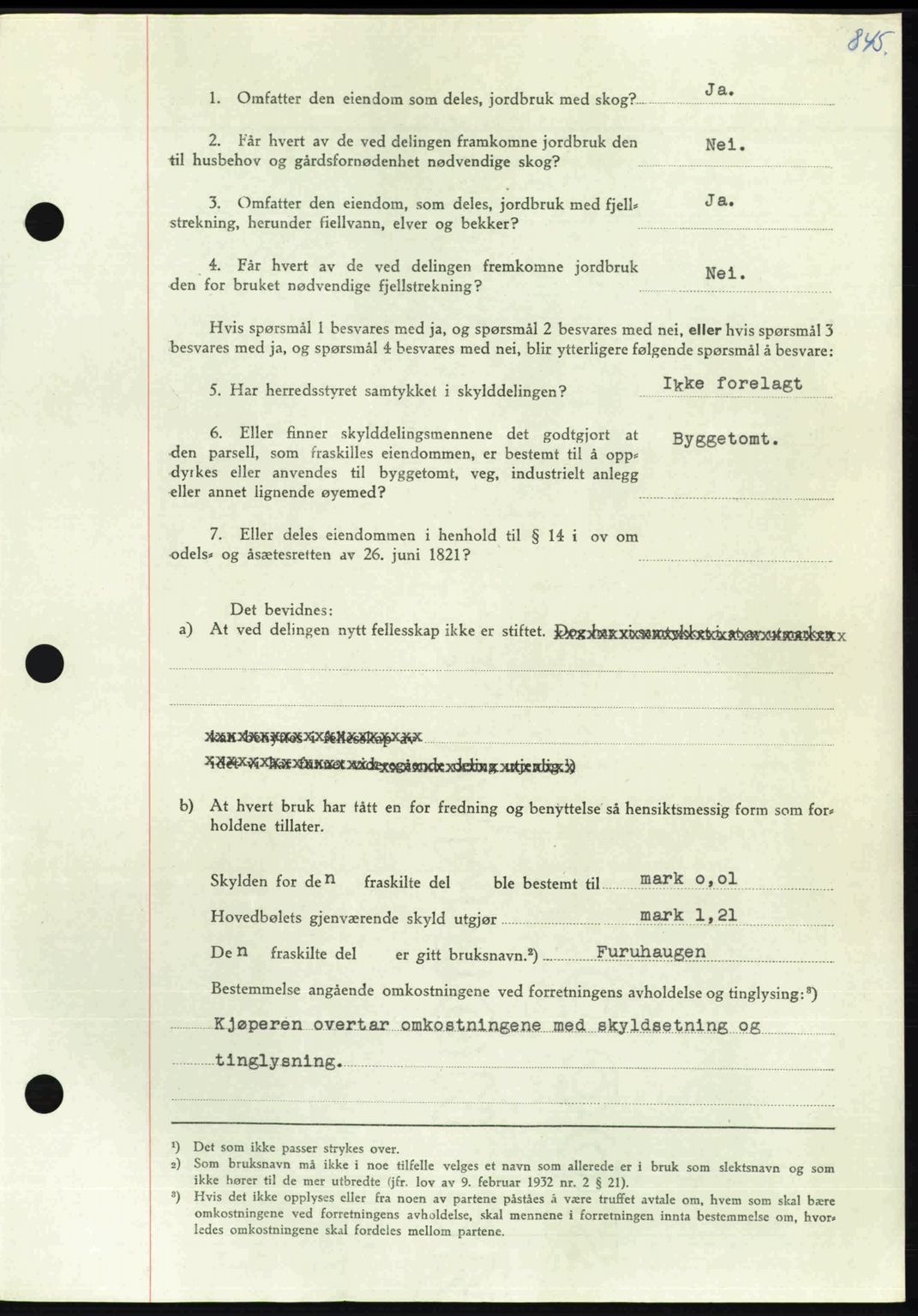 Nordmøre sorenskriveri, AV/SAT-A-4132/1/2/2Ca: Mortgage book no. A105, 1947-1947, Diary no: : 1900/1947