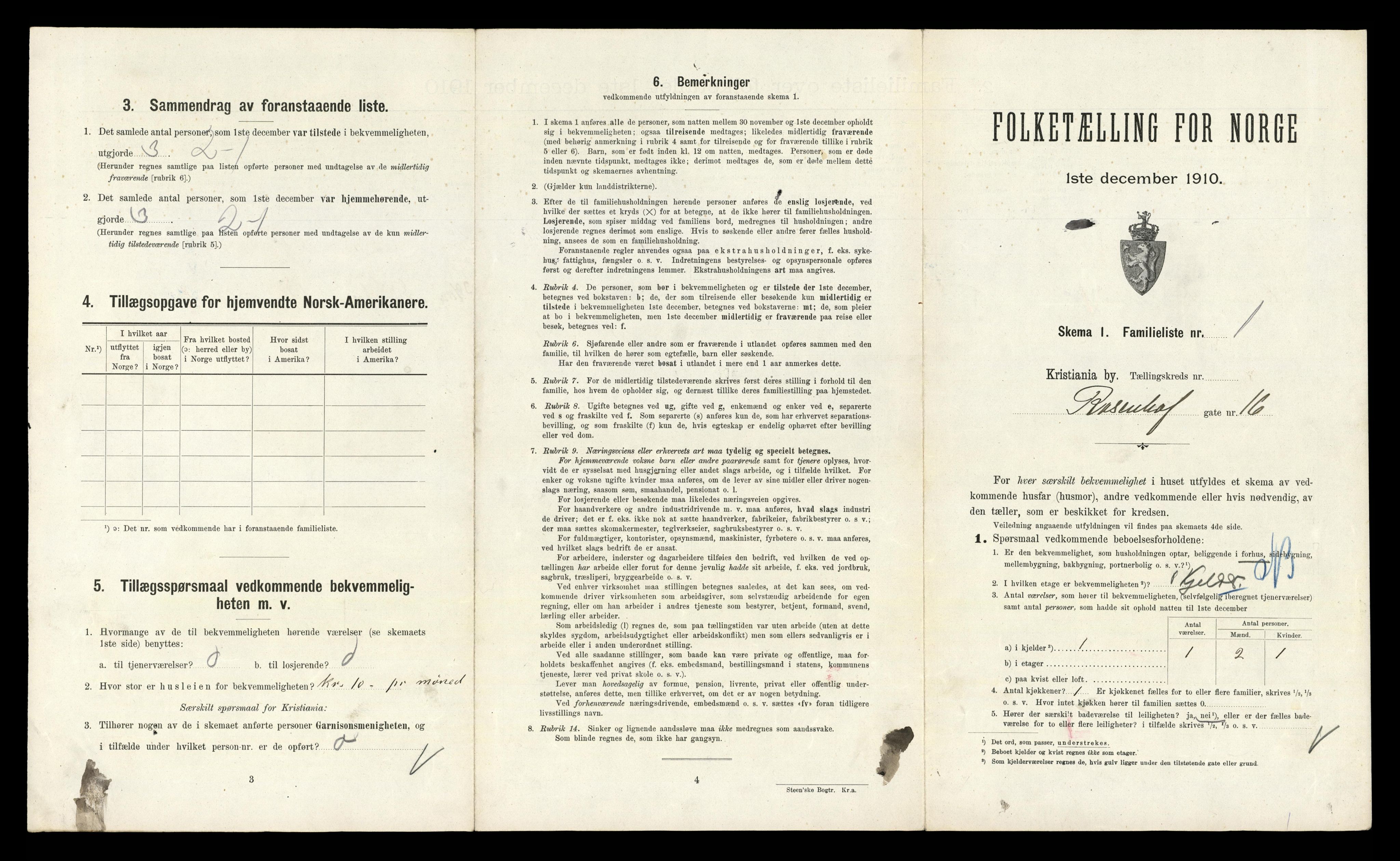 RA, 1910 census for Kristiania, 1910, p. 81215