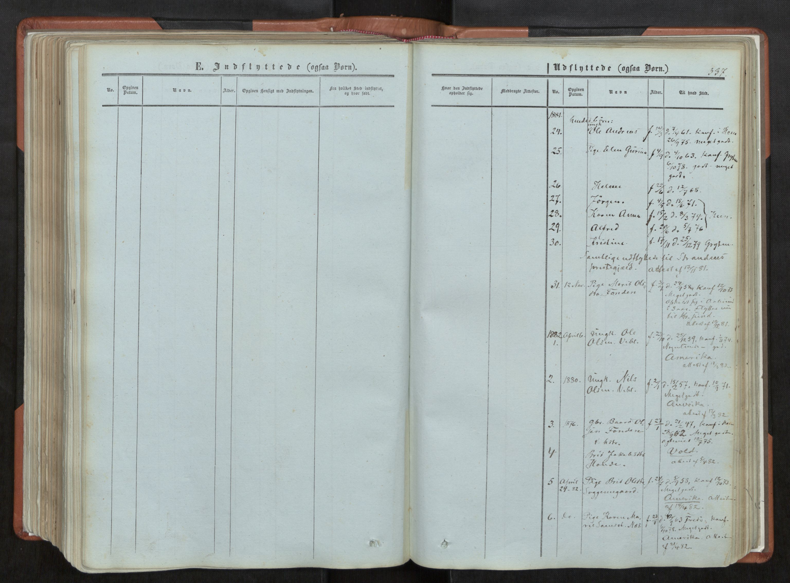 Ministerialprotokoller, klokkerbøker og fødselsregistre - Møre og Romsdal, SAT/A-1454/544/L0572: Parish register (official) no. 544A05, 1854-1886, p. 337