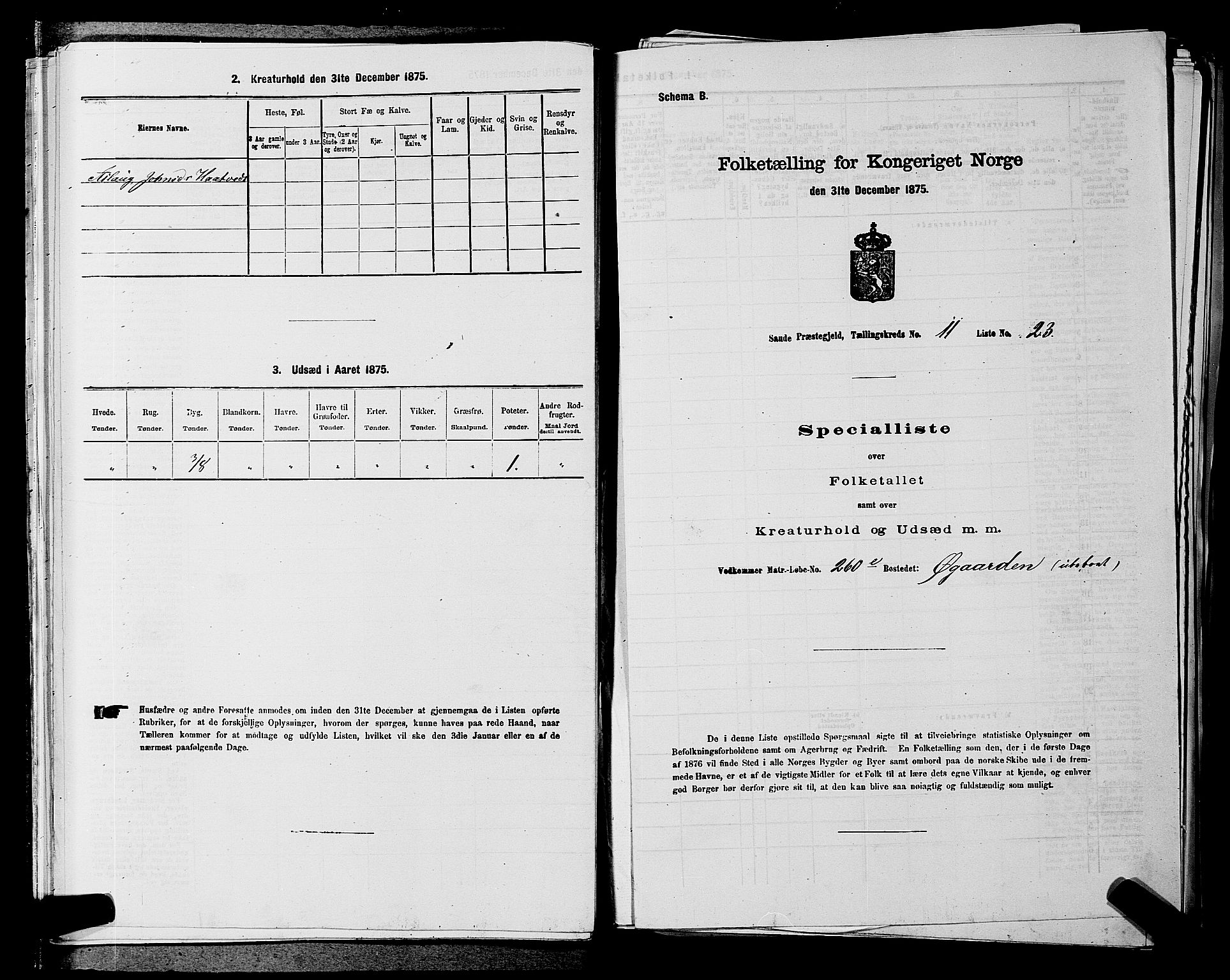 SAKO, 1875 census for 0822P Sauherad, 1875, p. 1356