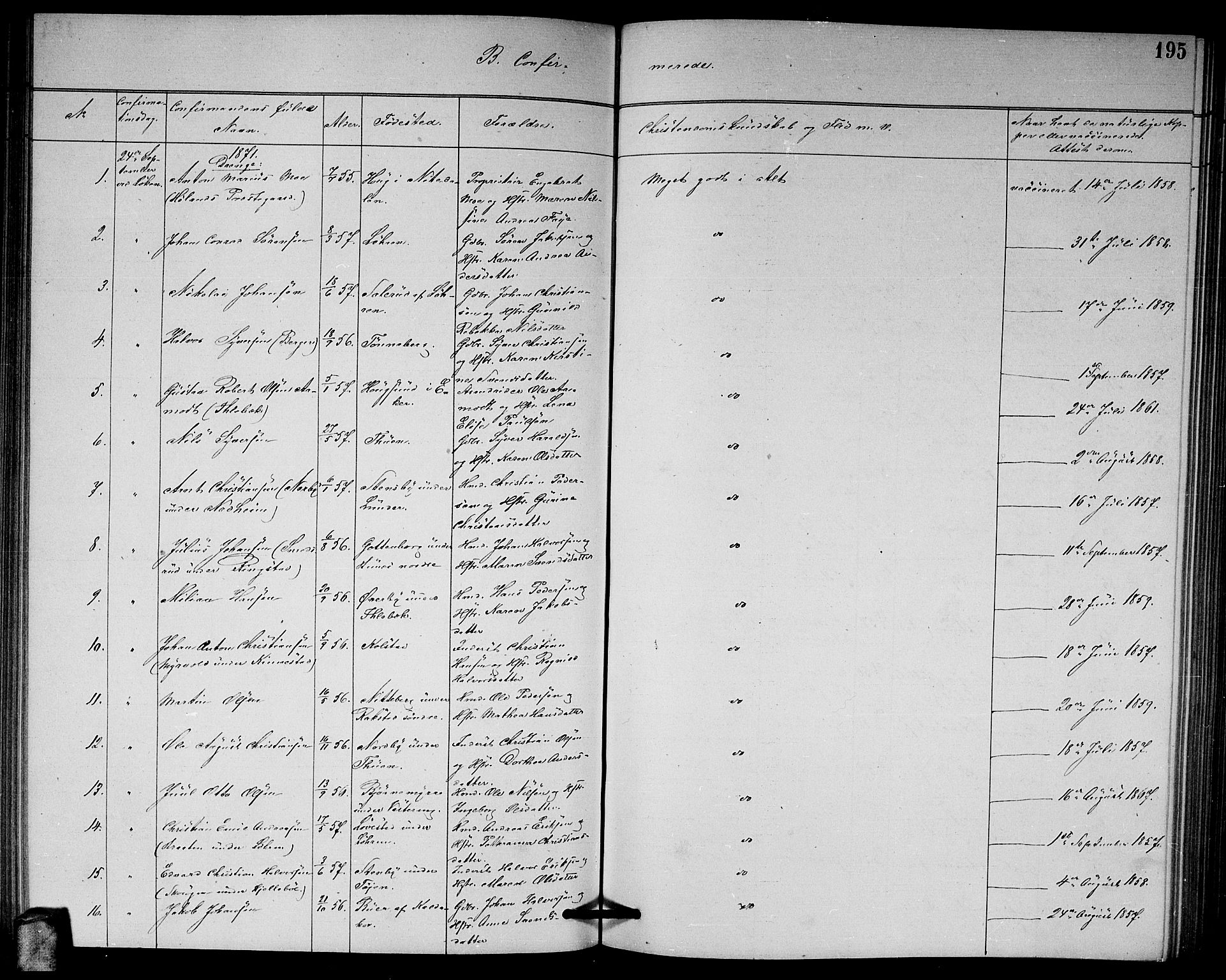 Høland prestekontor Kirkebøker, AV/SAO-A-10346a/G/Ga/L0006: Parish register (copy) no. I 6, 1869-1879, p. 195