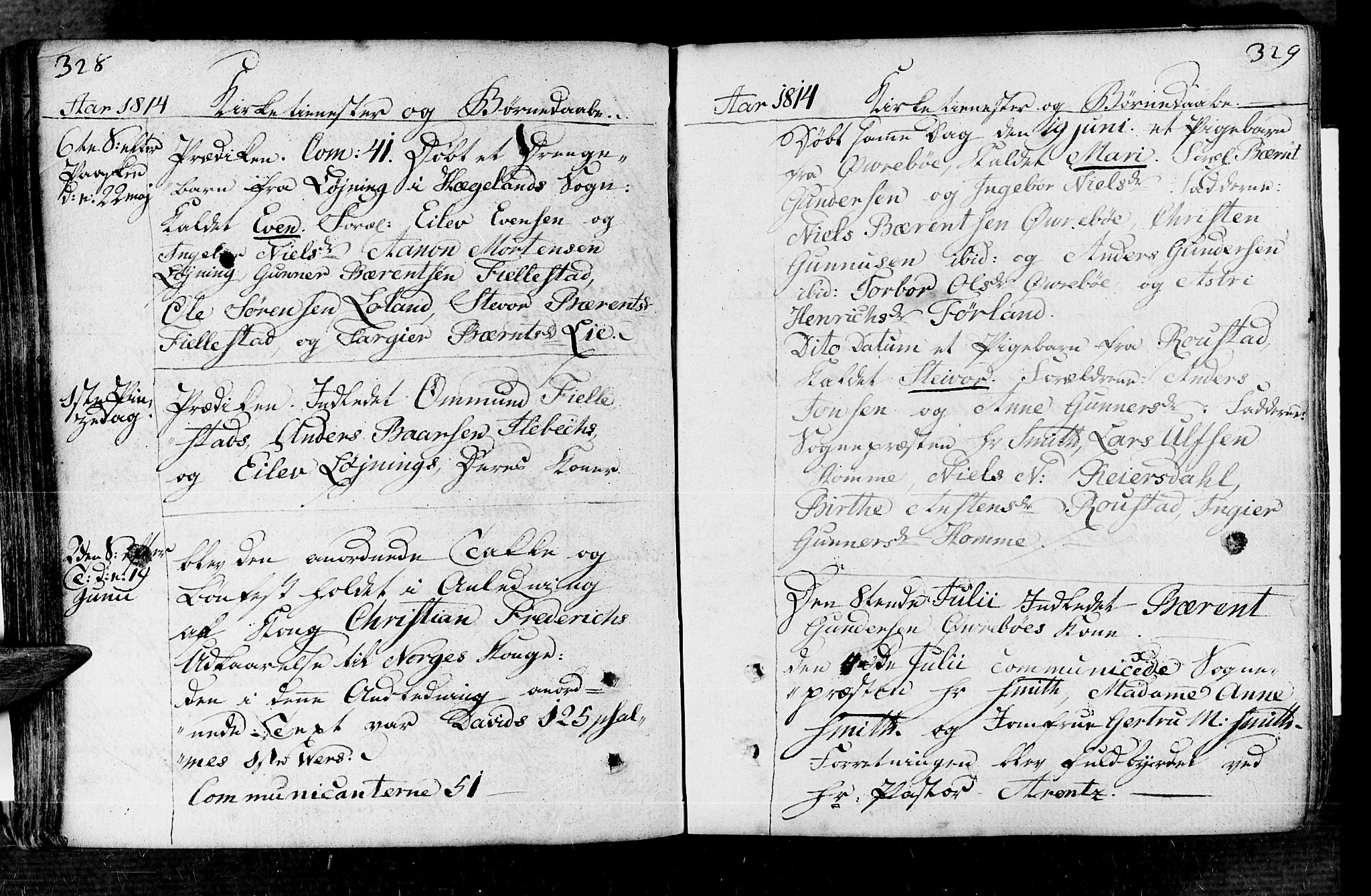 Vennesla sokneprestkontor, AV/SAK-1111-0045/Fa/Fac/L0002: Parish register (official) no. A 2, 1785-1834, p. 328-329