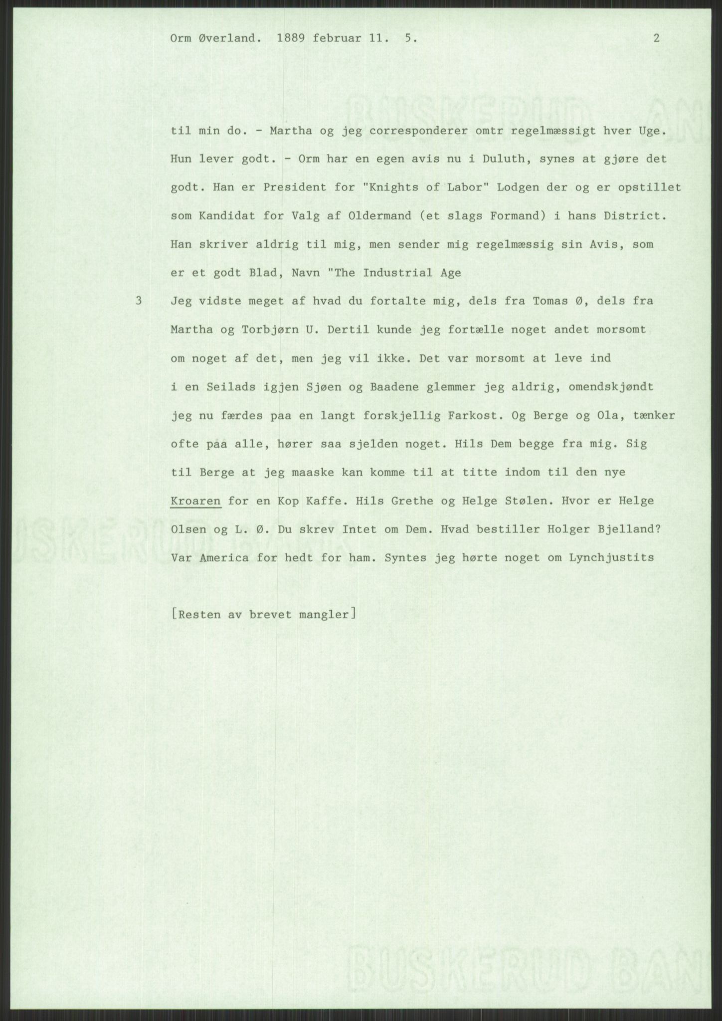 Samlinger til kildeutgivelse, Amerikabrevene, AV/RA-EA-4057/F/L0030: Innlån fra Rogaland: Vatnaland - Øverland, 1838-1914, p. 745