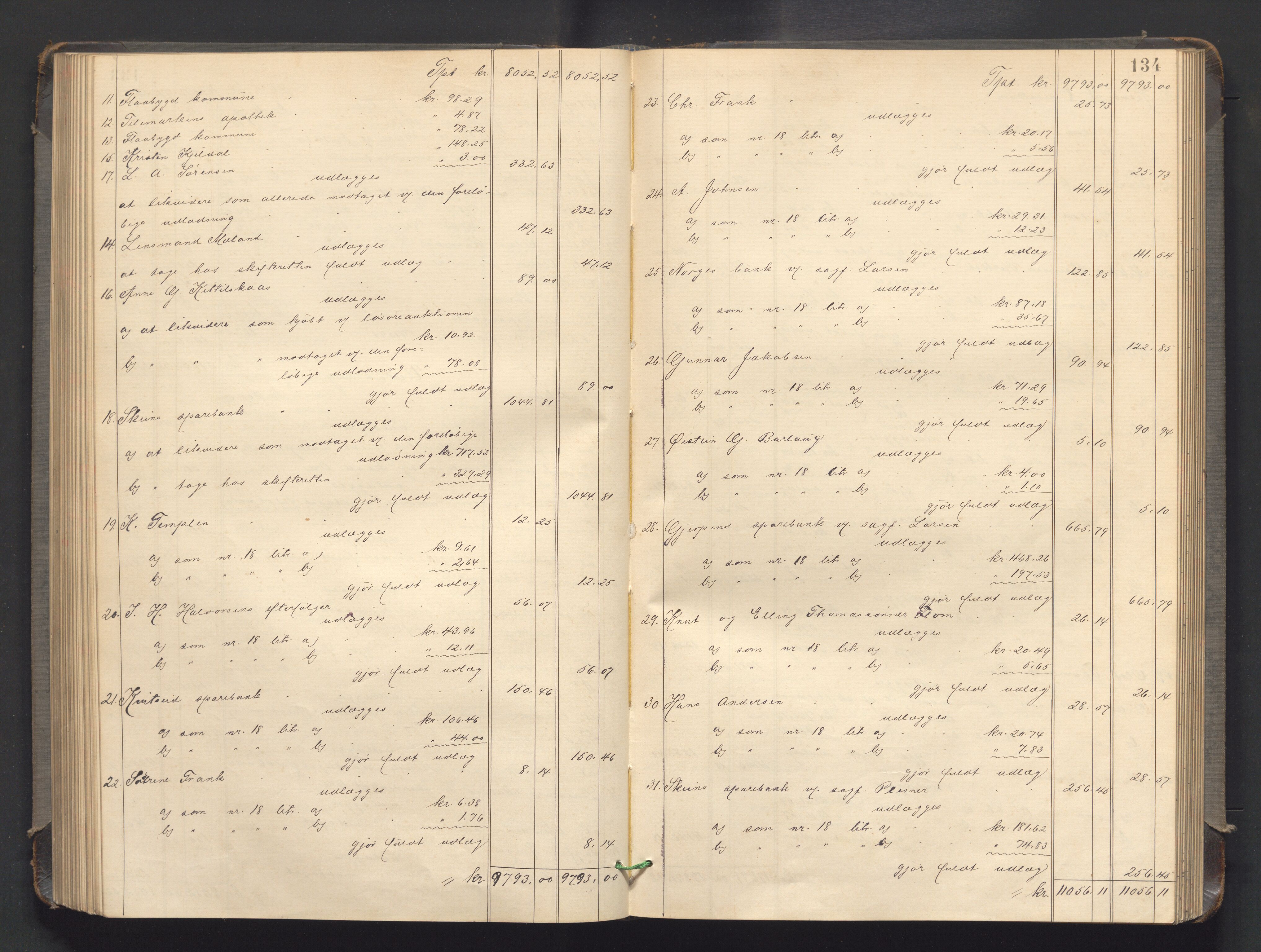 Nedre Telemark sorenskriveri, SAKO/A-135/H/Hb/Hbe/L0004: Skifteutlodningsprotokoll, 1892-1898, p. 133b-134a