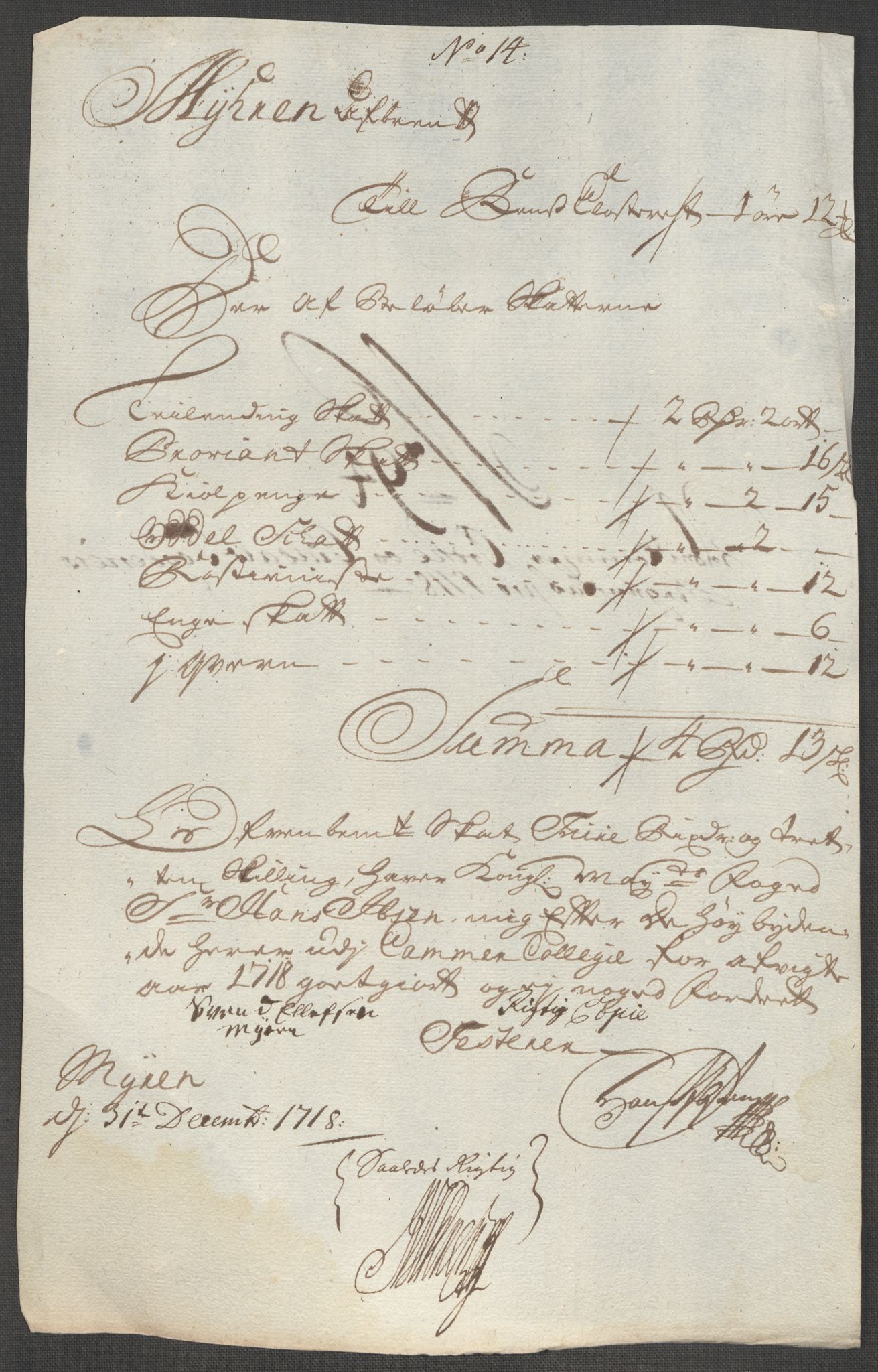 Rentekammeret inntil 1814, Reviderte regnskaper, Fogderegnskap, RA/EA-4092/R60/L3972: Fogderegnskap Orkdal og Gauldal, 1718, p. 245