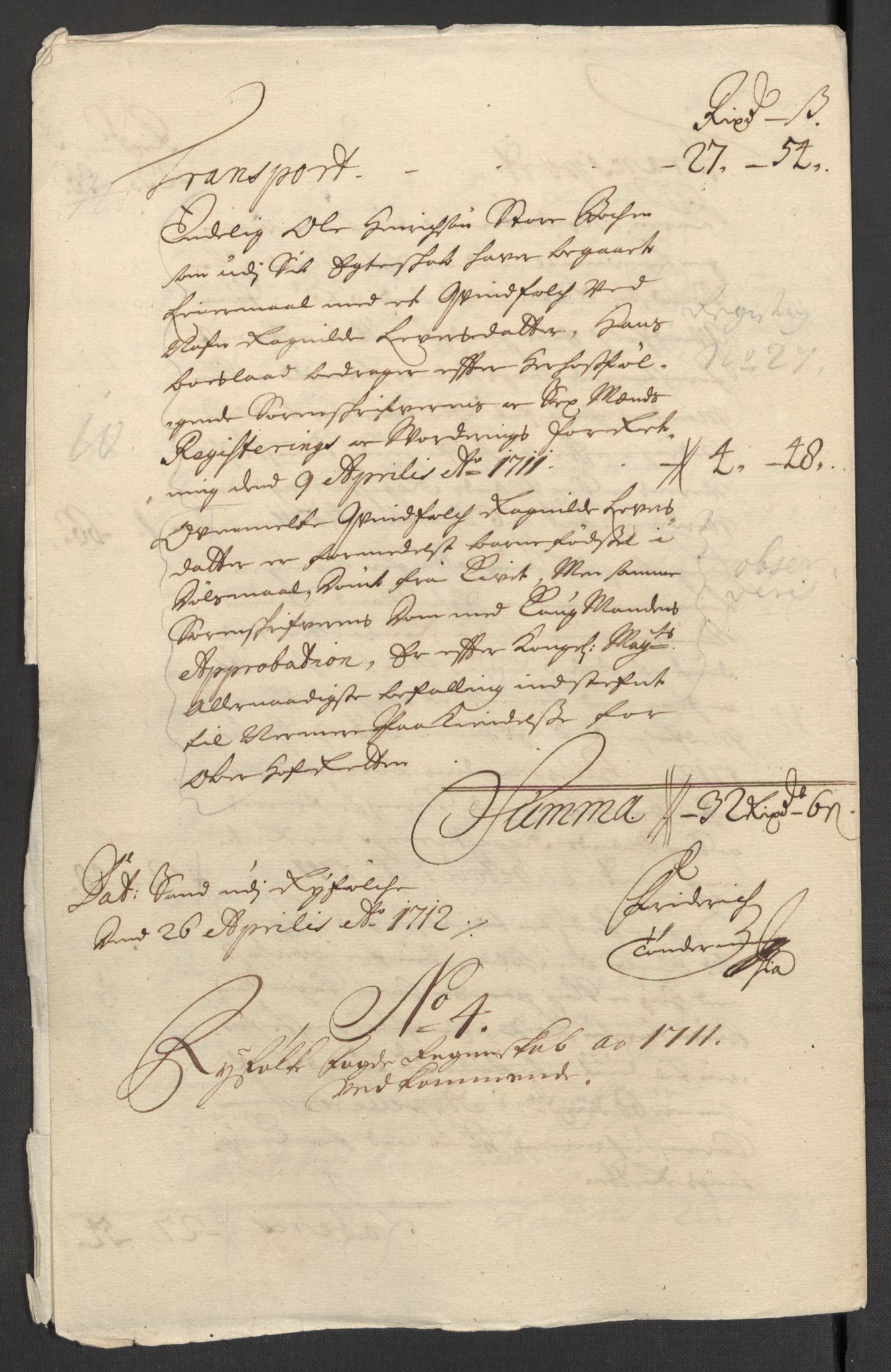 Rentekammeret inntil 1814, Reviderte regnskaper, Fogderegnskap, AV/RA-EA-4092/R47/L2864: Fogderegnskap Ryfylke, 1711, p. 23