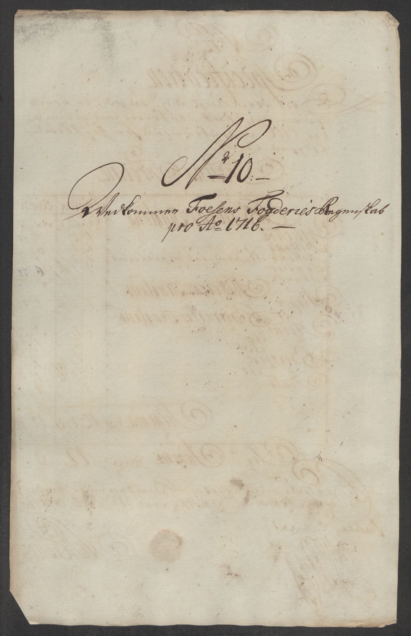 Rentekammeret inntil 1814, Reviderte regnskaper, Fogderegnskap, AV/RA-EA-4092/R57/L3864: Fogderegnskap Fosen, 1716, p. 121