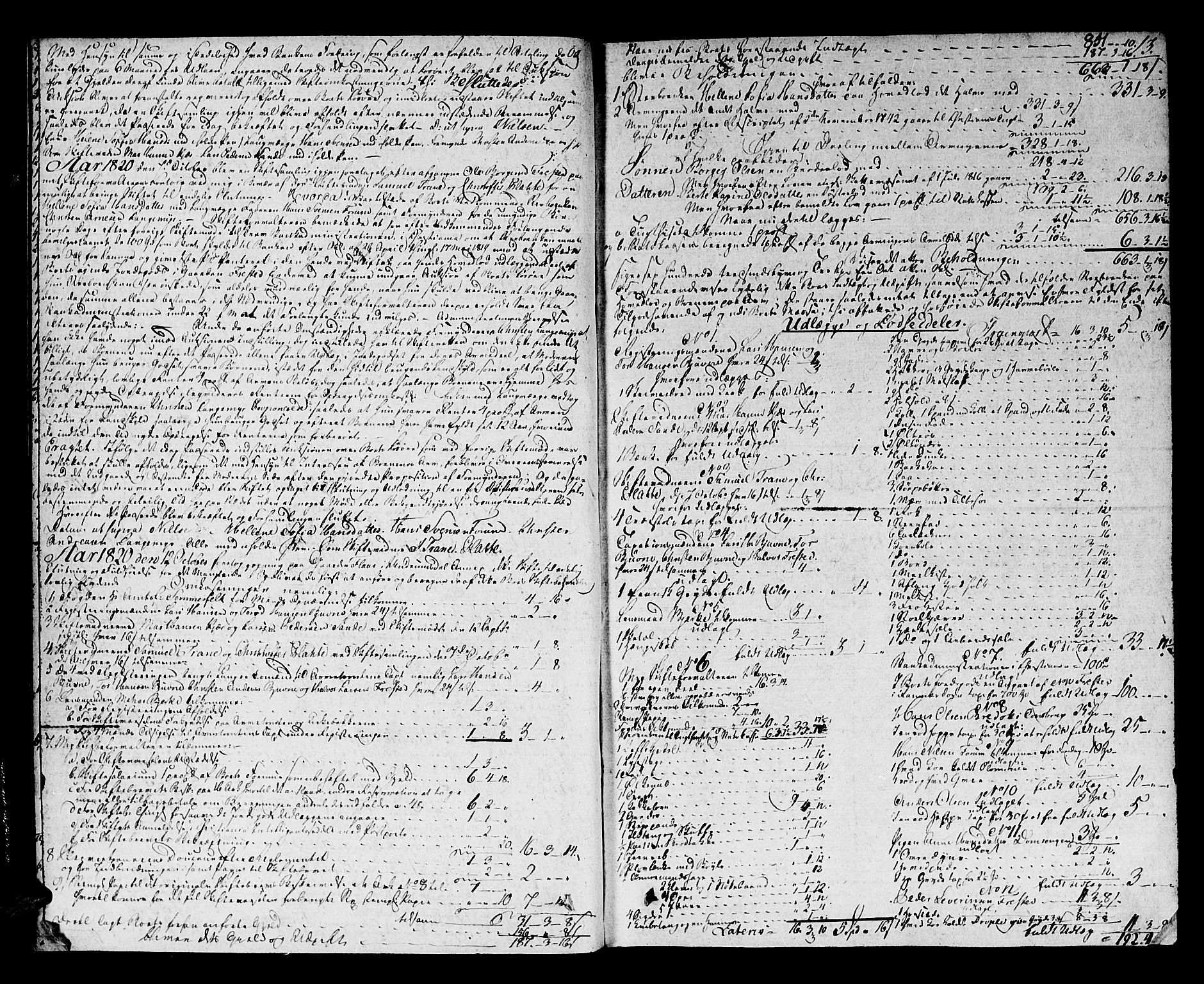 Søndre Jarlsberg sorenskriveri, AV/SAKO-A-129/H/Hb/Hba/L0017: Skifteprotokoll, 1820-1826, p. 12b-13a