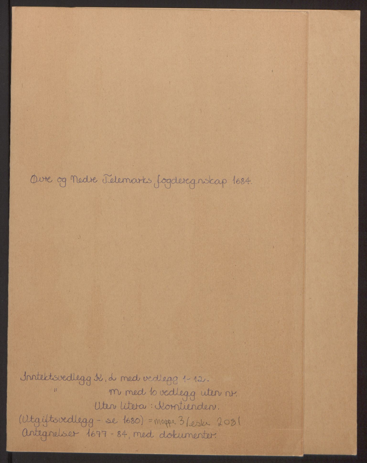 Rentekammeret inntil 1814, Reviderte regnskaper, Fogderegnskap, RA/EA-4092/R35/L2081: Fogderegnskap Øvre og Nedre Telemark, 1680-1684, p. 169