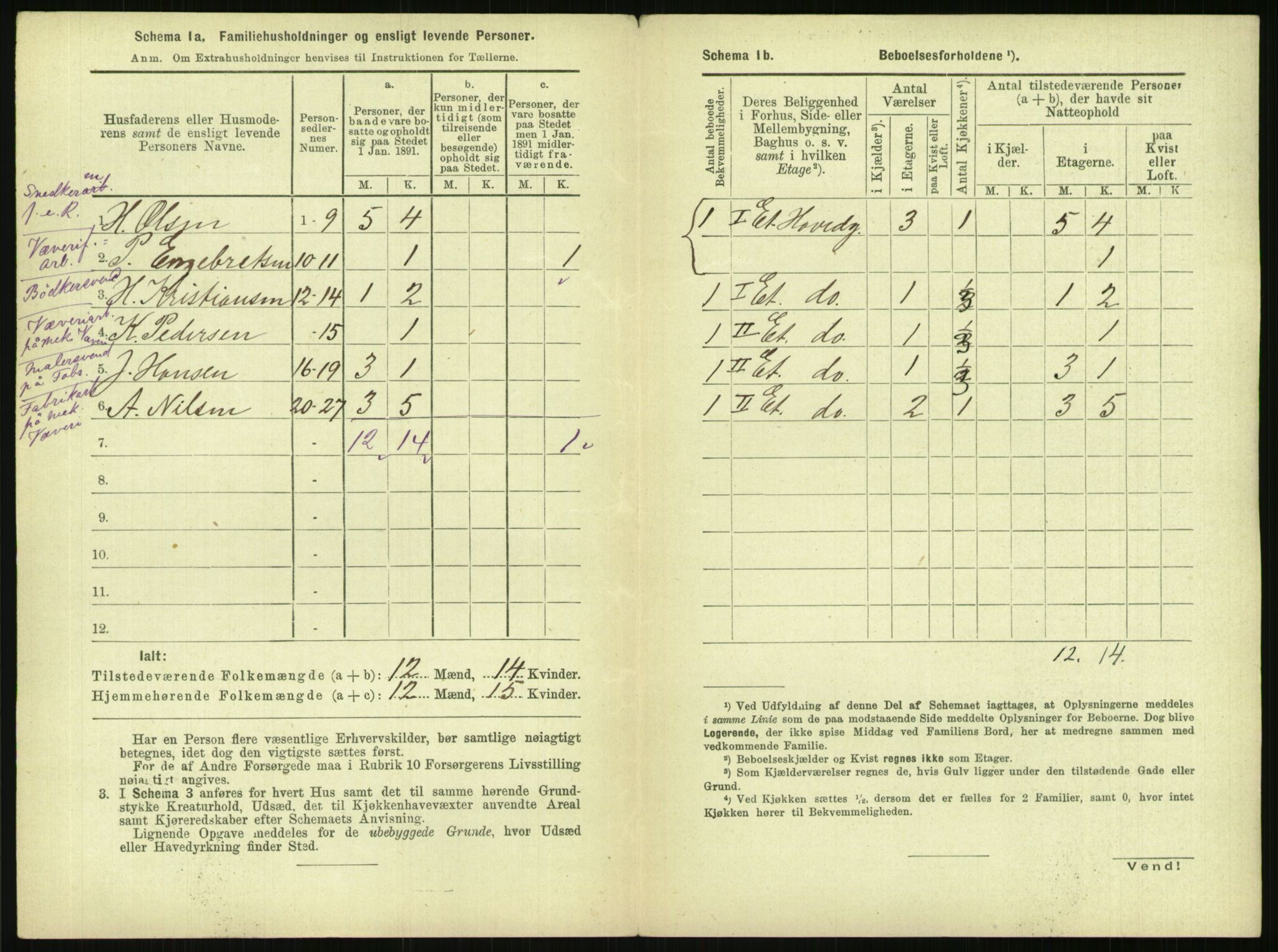 RA, 1891 census for 0301 Kristiania, 1891, p. 153313