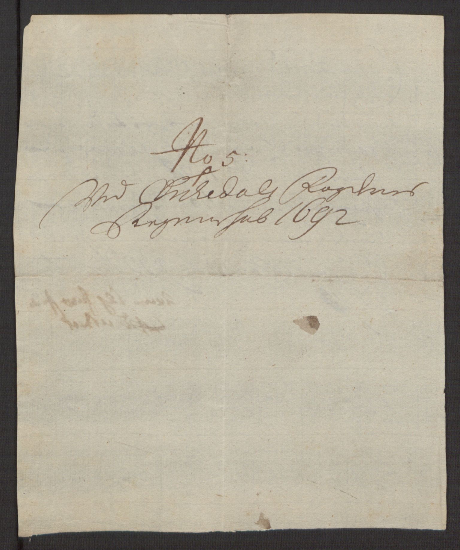 Rentekammeret inntil 1814, Reviderte regnskaper, Fogderegnskap, AV/RA-EA-4092/R58/L3937: Fogderegnskap Orkdal, 1691-1692, p. 358