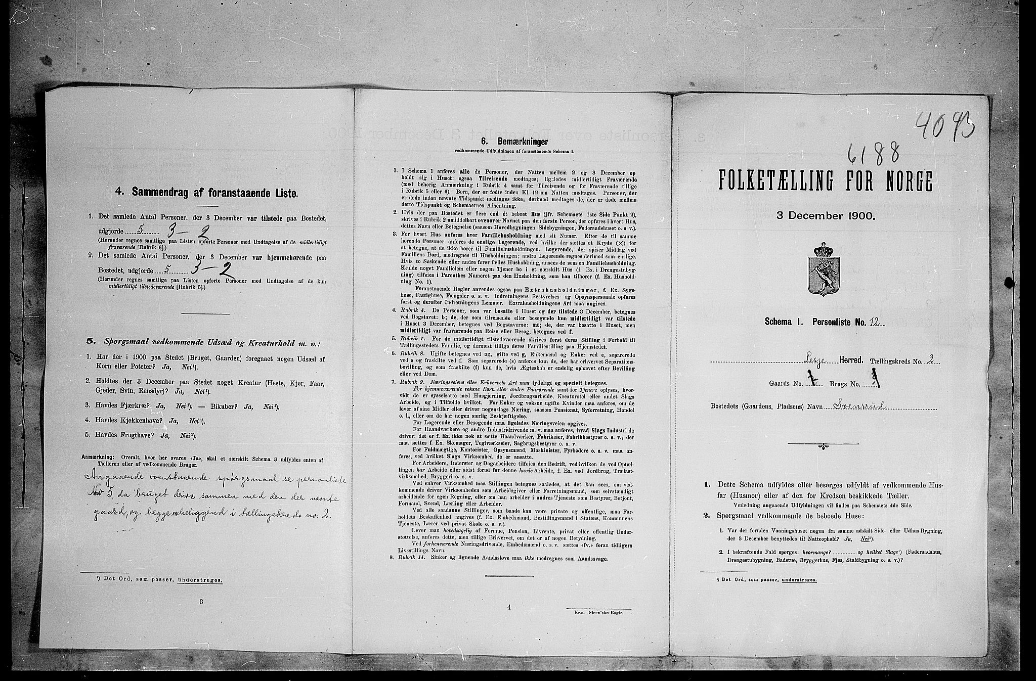 SAH, 1900 census for Lesja, 1900, p. 44