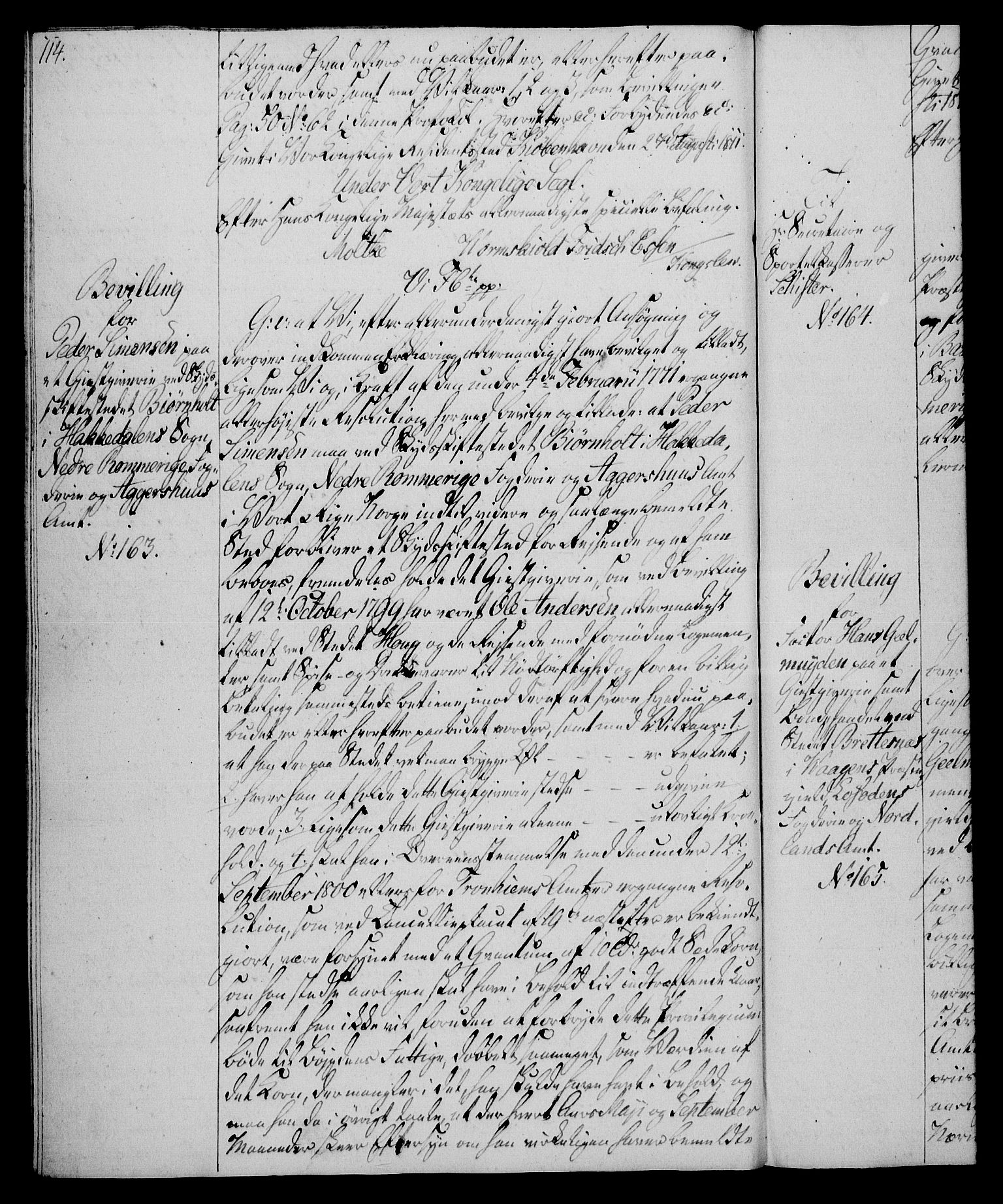 Rentekammeret, Kammerkanselliet, AV/RA-EA-3111/G/Gg/Gga/L0020: Norsk ekspedisjonsprotokoll med register (merket RK 53.20), 1811-1814, p. 114