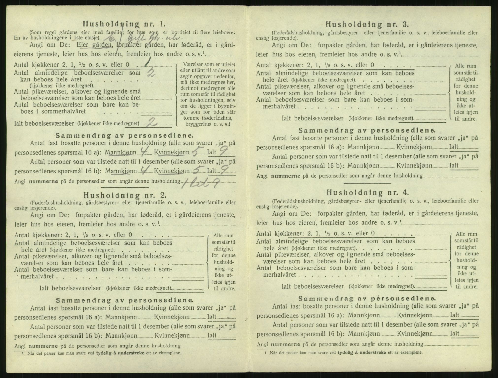 SAT, 1920 census for Hadsel, 1920, p. 3387