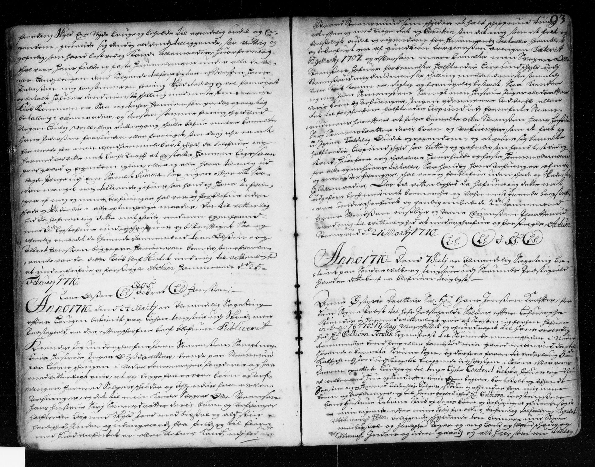 Nedre Romerike sorenskriveri, AV/SAO-A-10469/G/Gb/Gba/L0002: Mortgage book no. 2, 1705-1722, p. 93