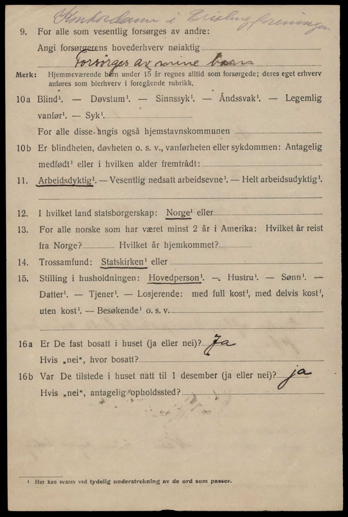 SAST, 1920 census for Stavanger, 1920, p. 59561