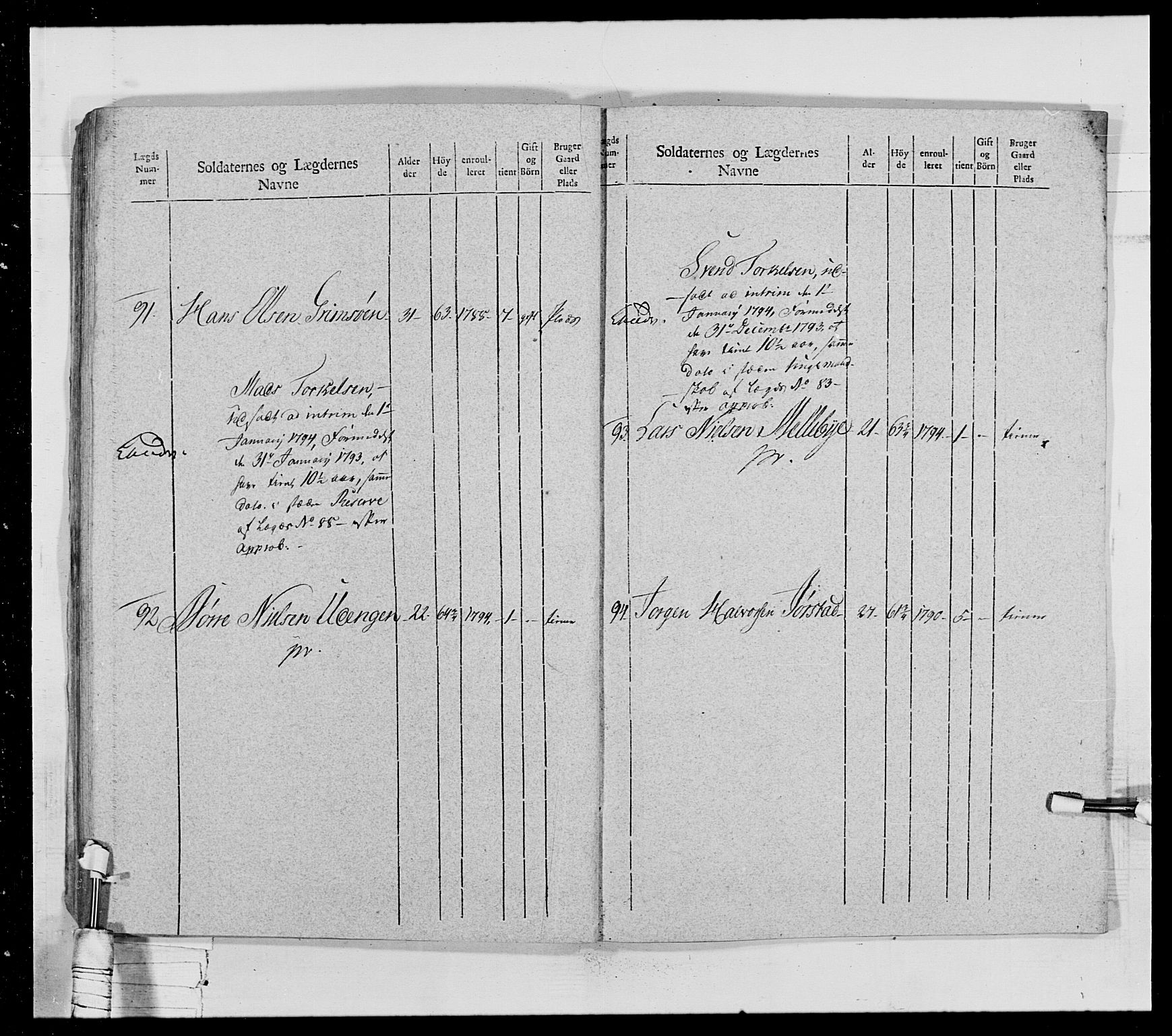 Generalitets- og kommissariatskollegiet, Det kongelige norske kommissariatskollegium, AV/RA-EA-5420/E/Eh/L0028: Sønnafjelske gevorbne infanteriregiment, 1766-1795, p. 190