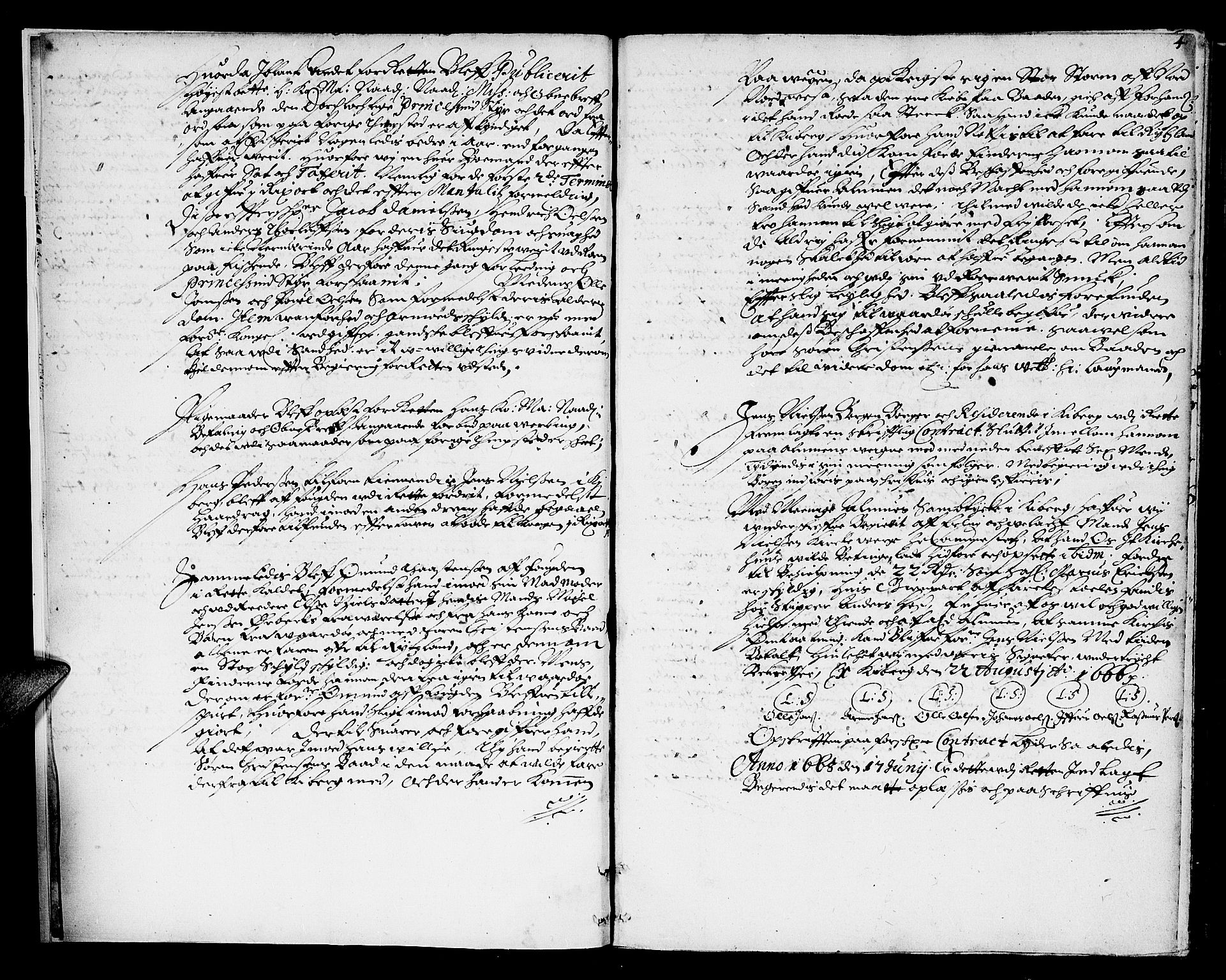 Finnmark sorenskriveri, AV/SATØ-S-0053/F/Fa/L0012: Justisprotokoller, 1668-1671, p. 3b-4a