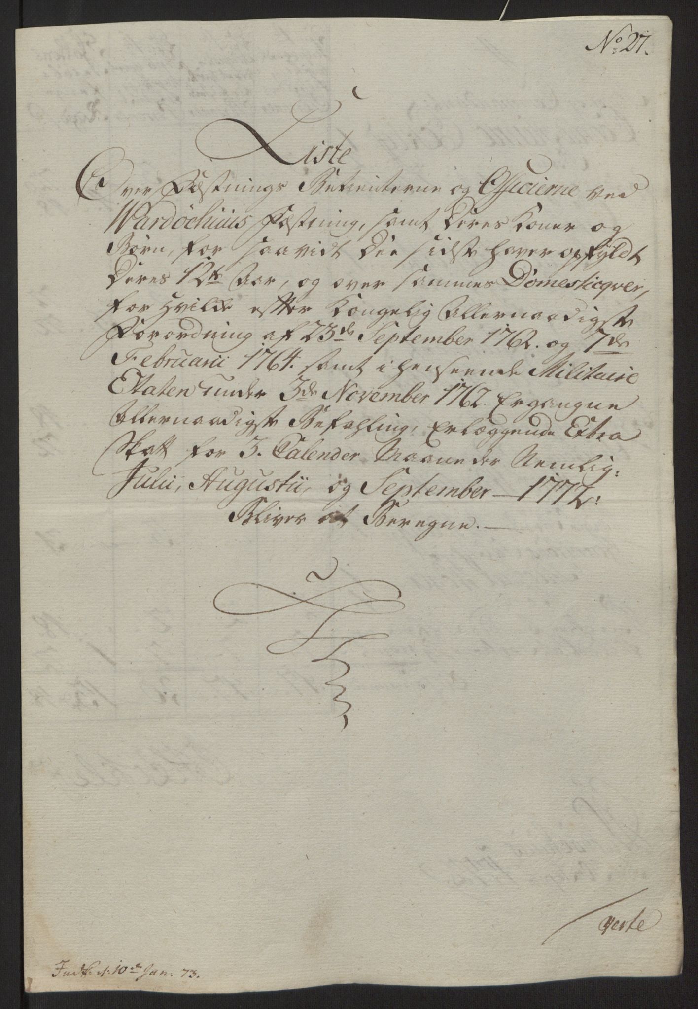 Rentekammeret inntil 1814, Reviderte regnskaper, Fogderegnskap, AV/RA-EA-4092/R69/L4910: Ekstraskatten  Finnmark/Vardøhus, 1762-1772, p. 467