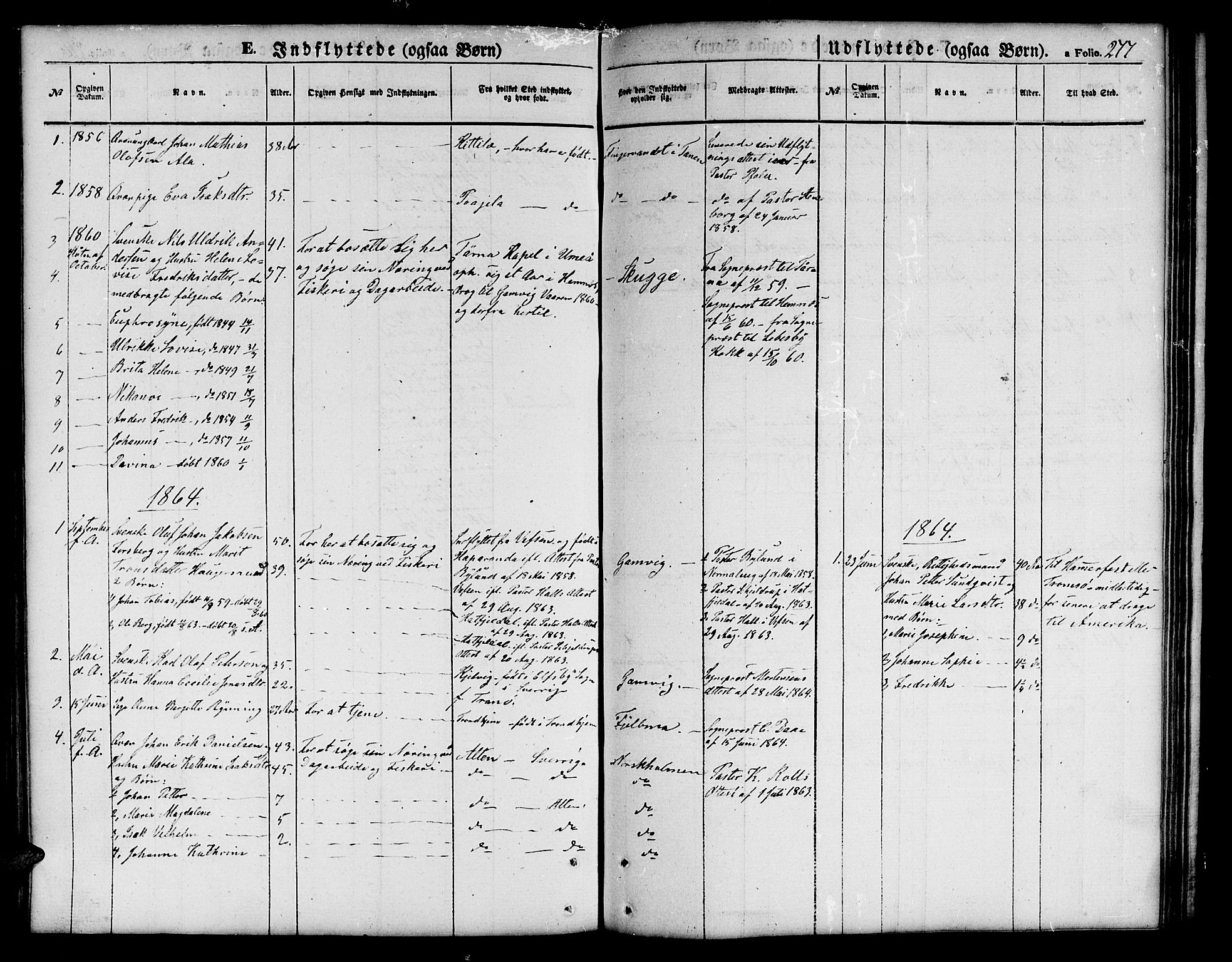 Tana sokneprestkontor, SATØ/S-1334/H/Hb/L0001klokker: Parish register (copy) no. 1 /1, 1853-1867, p. 277