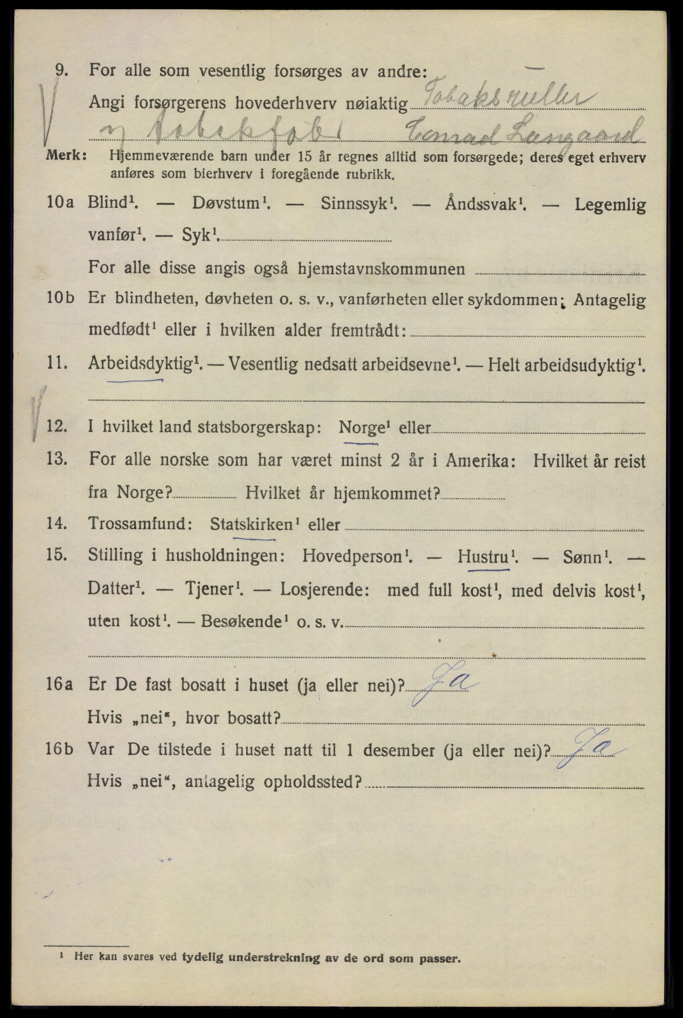 SAO, 1920 census for Kristiania, 1920, p. 566086