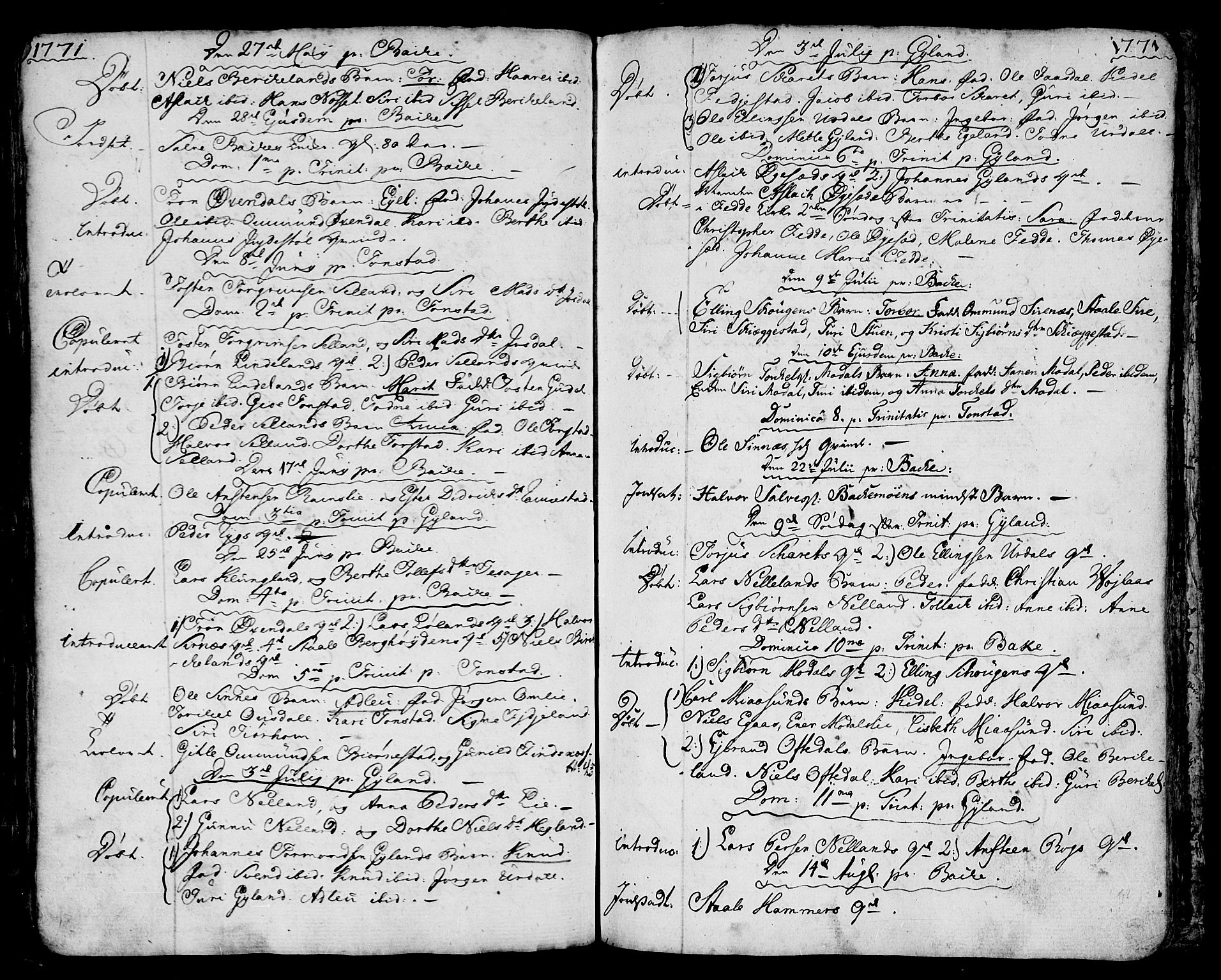 Bakke sokneprestkontor, AV/SAK-1111-0002/F/Fa/Faa/L0001: Parish register (official) no. A 1, 1741-1780, p. 189