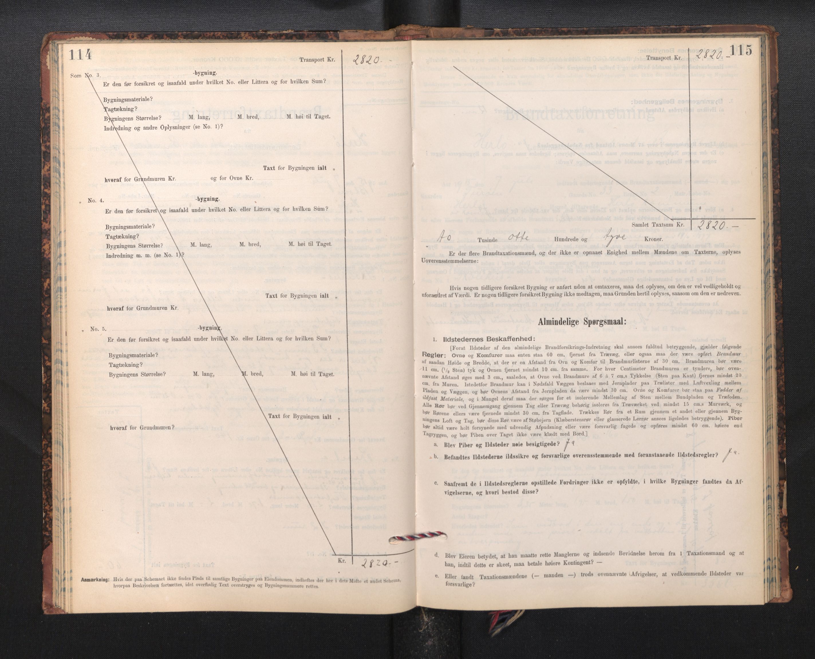 Lensmannen i Herdla, SAB/A-32901/0012/L0003:  Branntakstprotokoll skjematakst, 1897-1916, p. 114-115