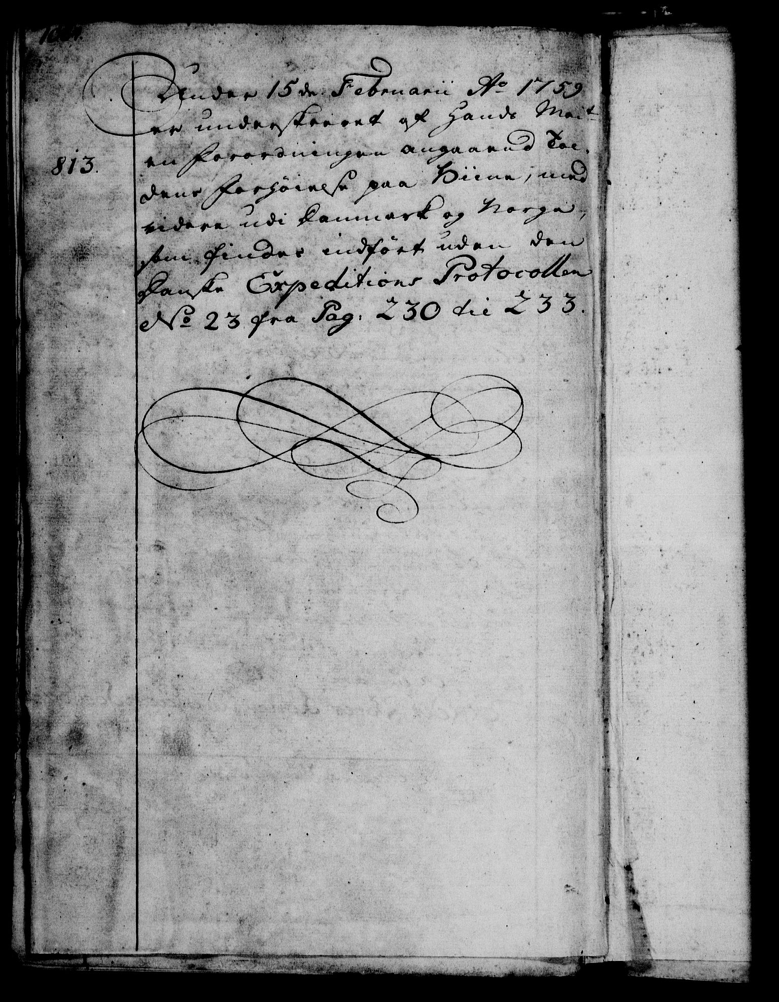 Rentekammeret, Kammerkanselliet, AV/RA-EA-3111/G/Gg/Gga/L0006: Norsk ekspedisjonsprotokoll med register (merket RK 53.6), 1749-1759, p. 1064