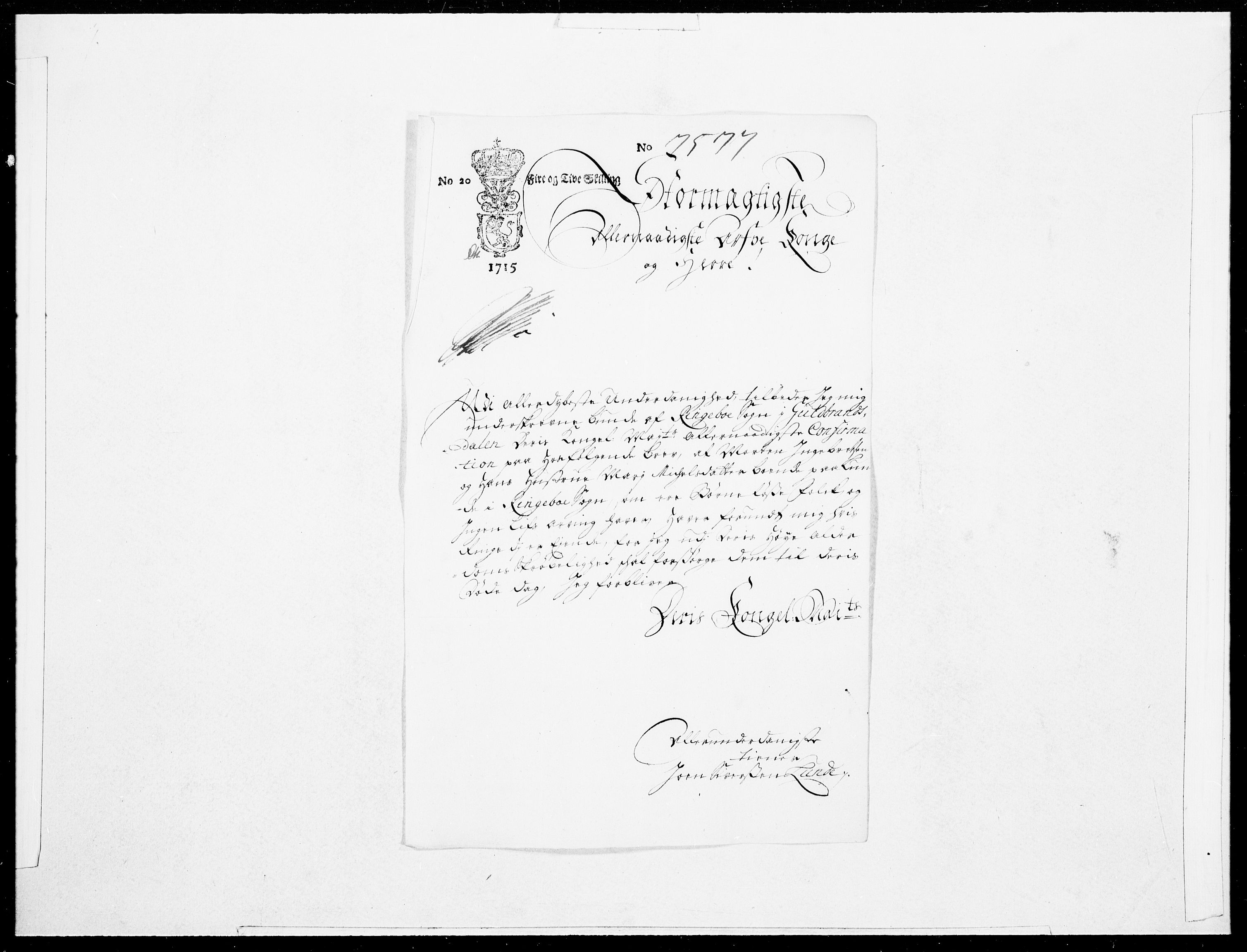 Danske Kanselli 1572-1799, AV/RA-EA-3023/F/Fc/Fcc/Fcca/L0077: Norske innlegg 1572-1799, 1715, p. 44