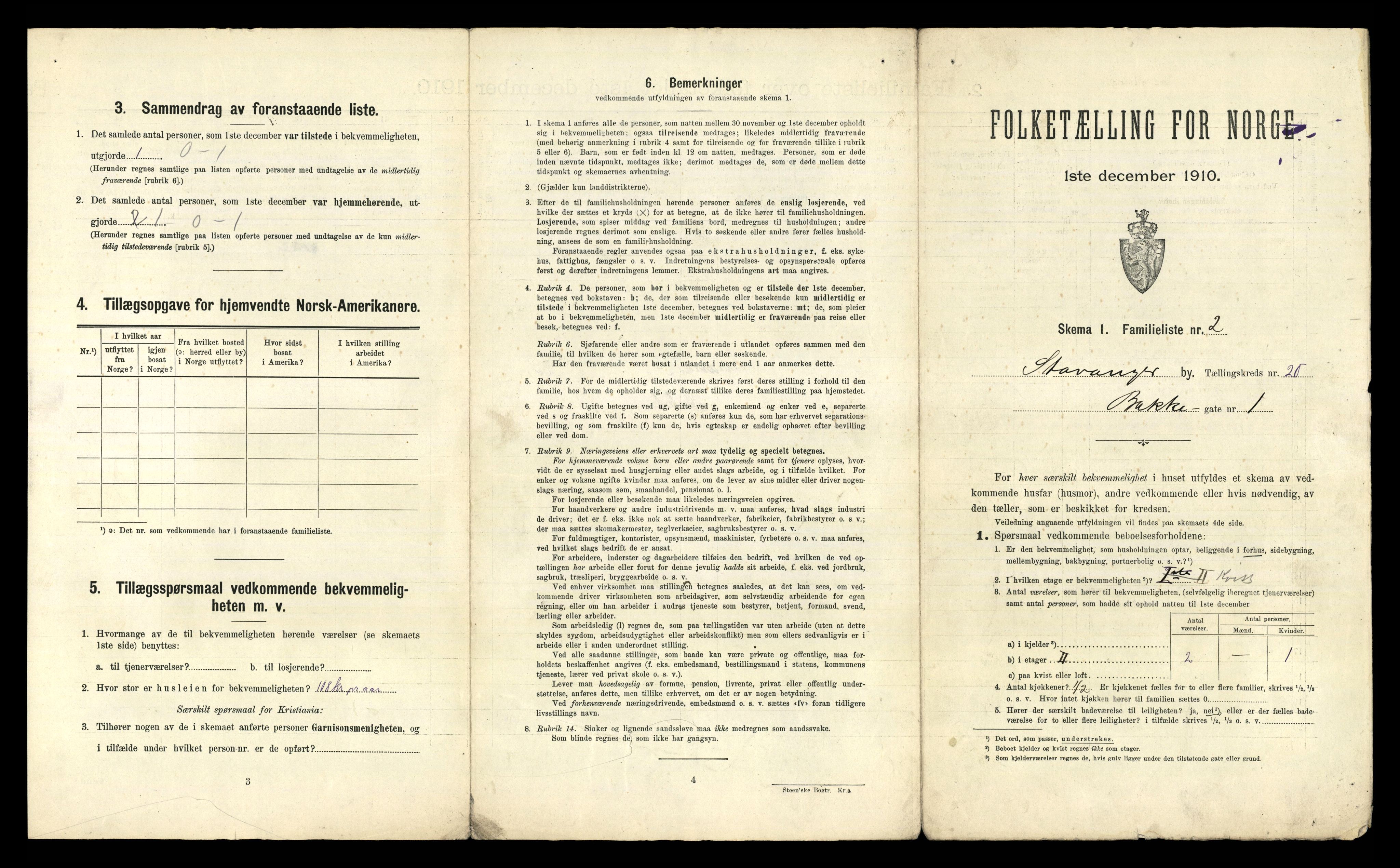 RA, 1910 census for Stavanger, 1910, p. 12316