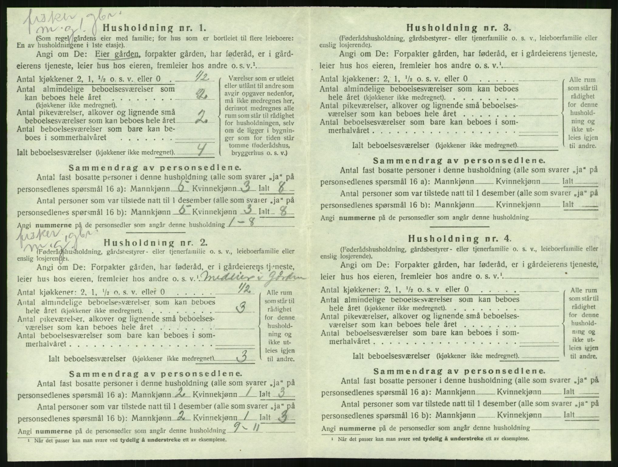 SAT, 1920 census for Vevelstad, 1920, p. 245