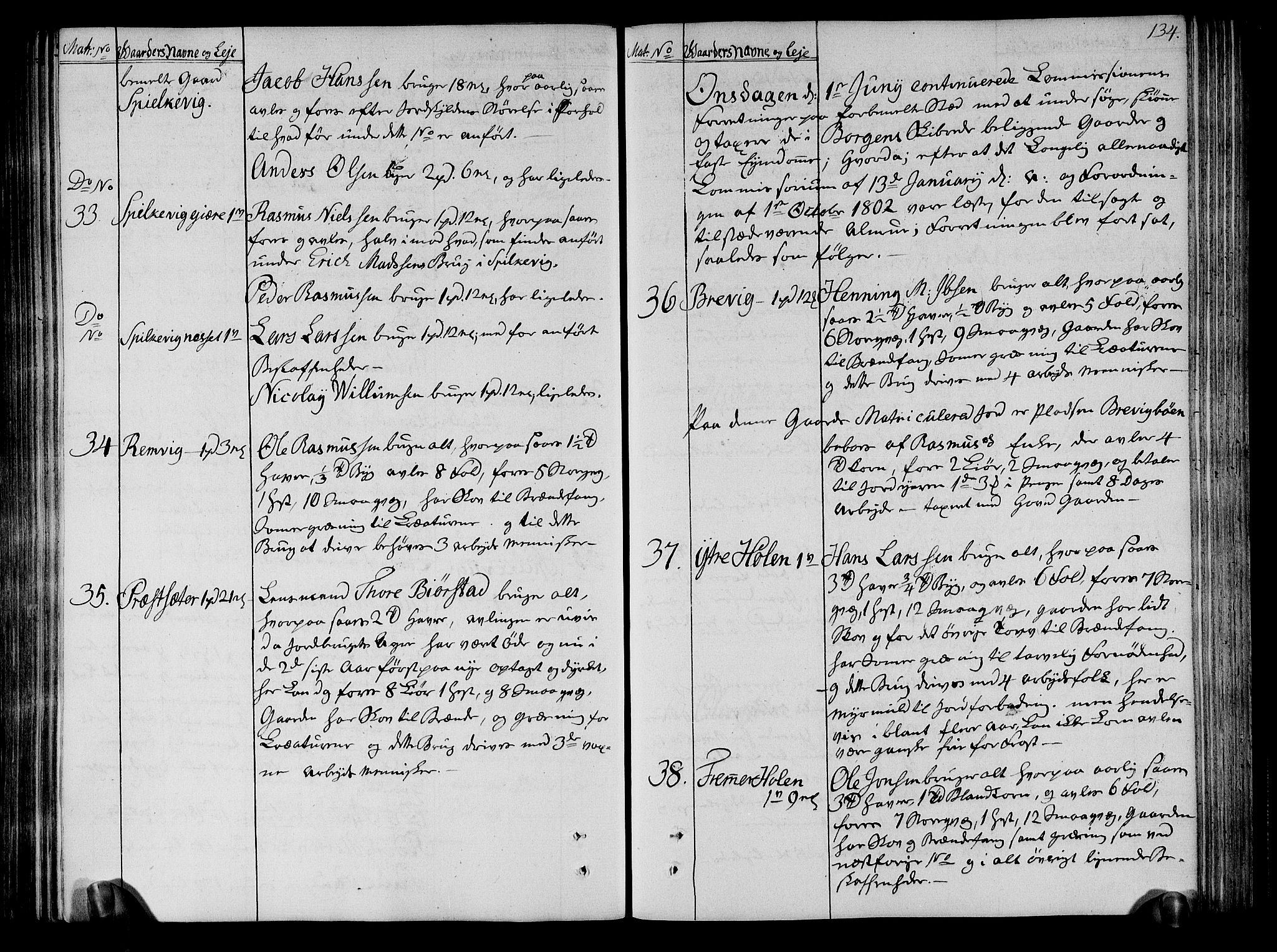 Rentekammeret inntil 1814, Realistisk ordnet avdeling, AV/RA-EA-4070/N/Ne/Nea/L0122: Sunnmøre fogderi. Deliberasjonsprotokoll, 1803, p. 140