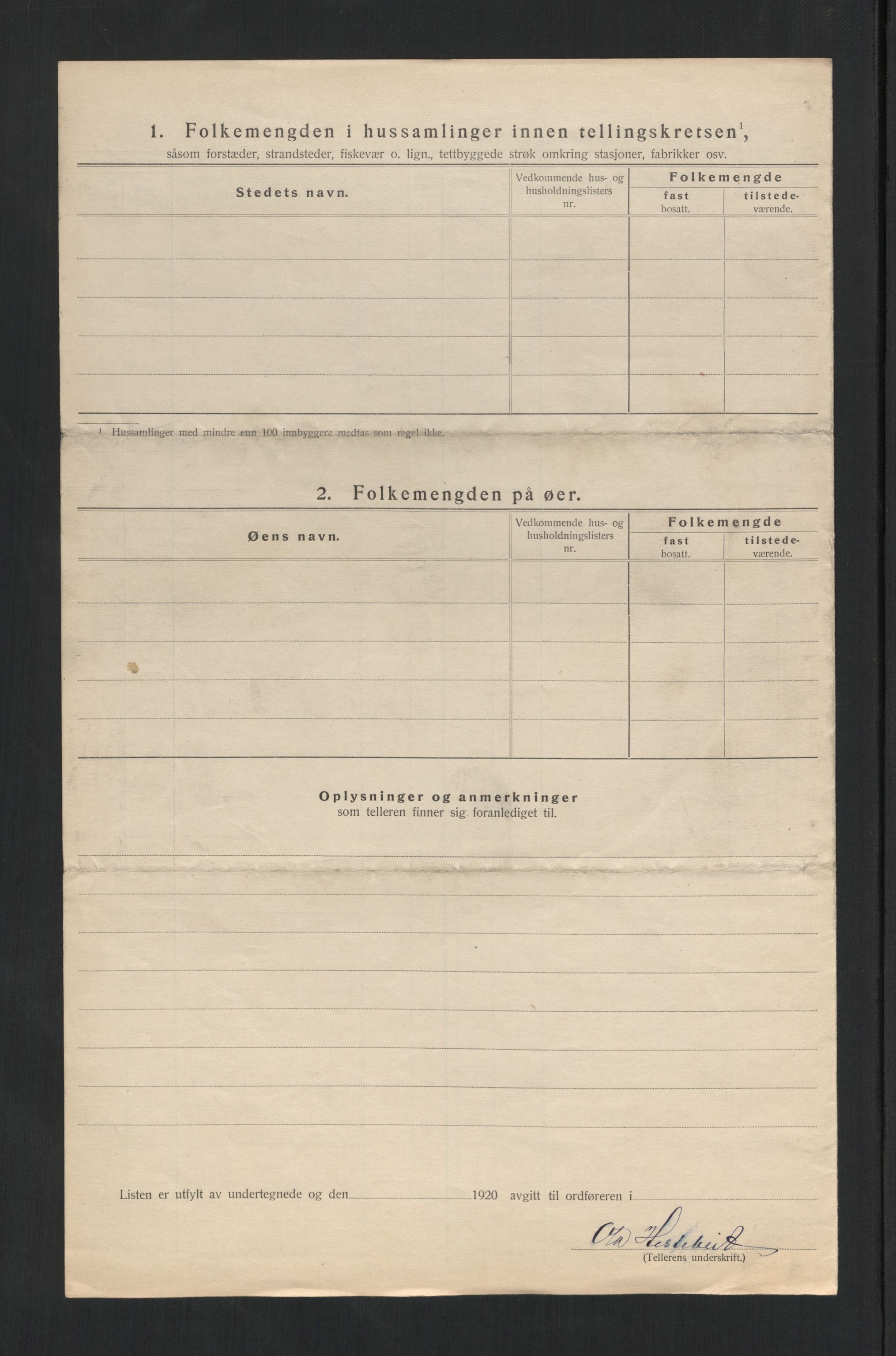 SAT, 1920 census for Mosvik, 1920, p. 23