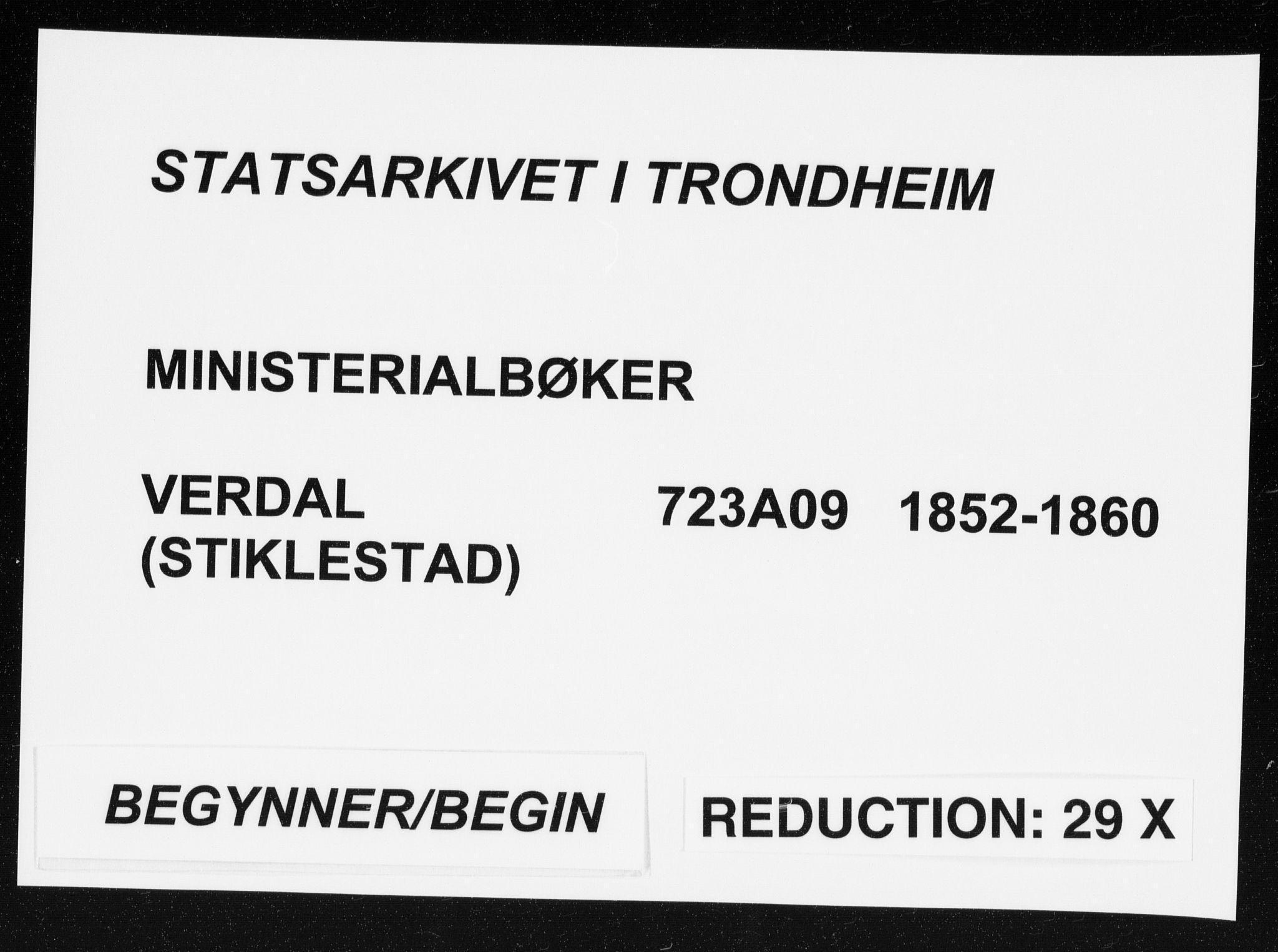 Ministerialprotokoller, klokkerbøker og fødselsregistre - Nord-Trøndelag, SAT/A-1458/723/L0240: Parish register (official) no. 723A09, 1852-1860