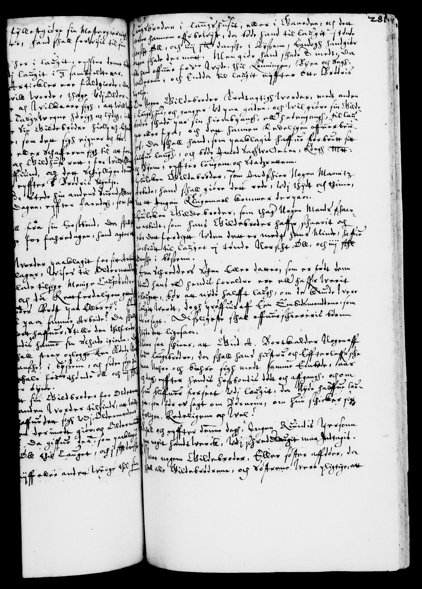 Danske Kanselli 1572-1799, AV/RA-EA-3023/F/Fc/Fca/Fcaa/L0003: Norske registre (mikrofilm), 1596-1616, p. 281a