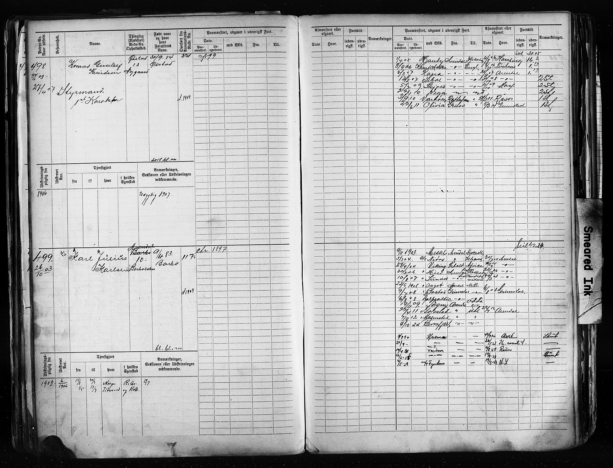 Arendal mønstringskrets, AV/SAK-2031-0012/F/Fb/L0020: Hovedrulle A nr 217-968, S-18, 1900-1910, p. 146