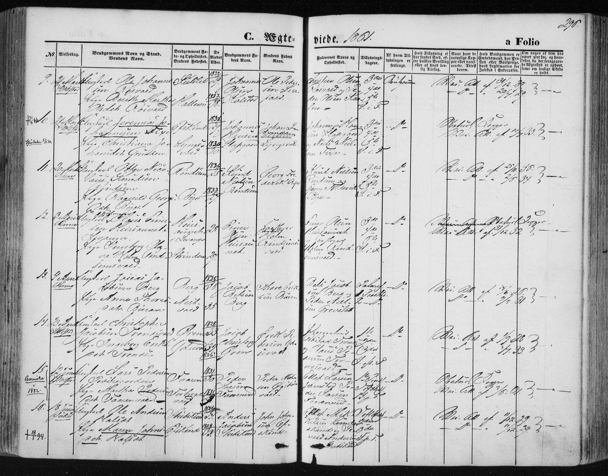 Ministerialprotokoller, klokkerbøker og fødselsregistre - Nord-Trøndelag, SAT/A-1458/723/L0241: Parish register (official) no. 723A10, 1860-1869, p. 296