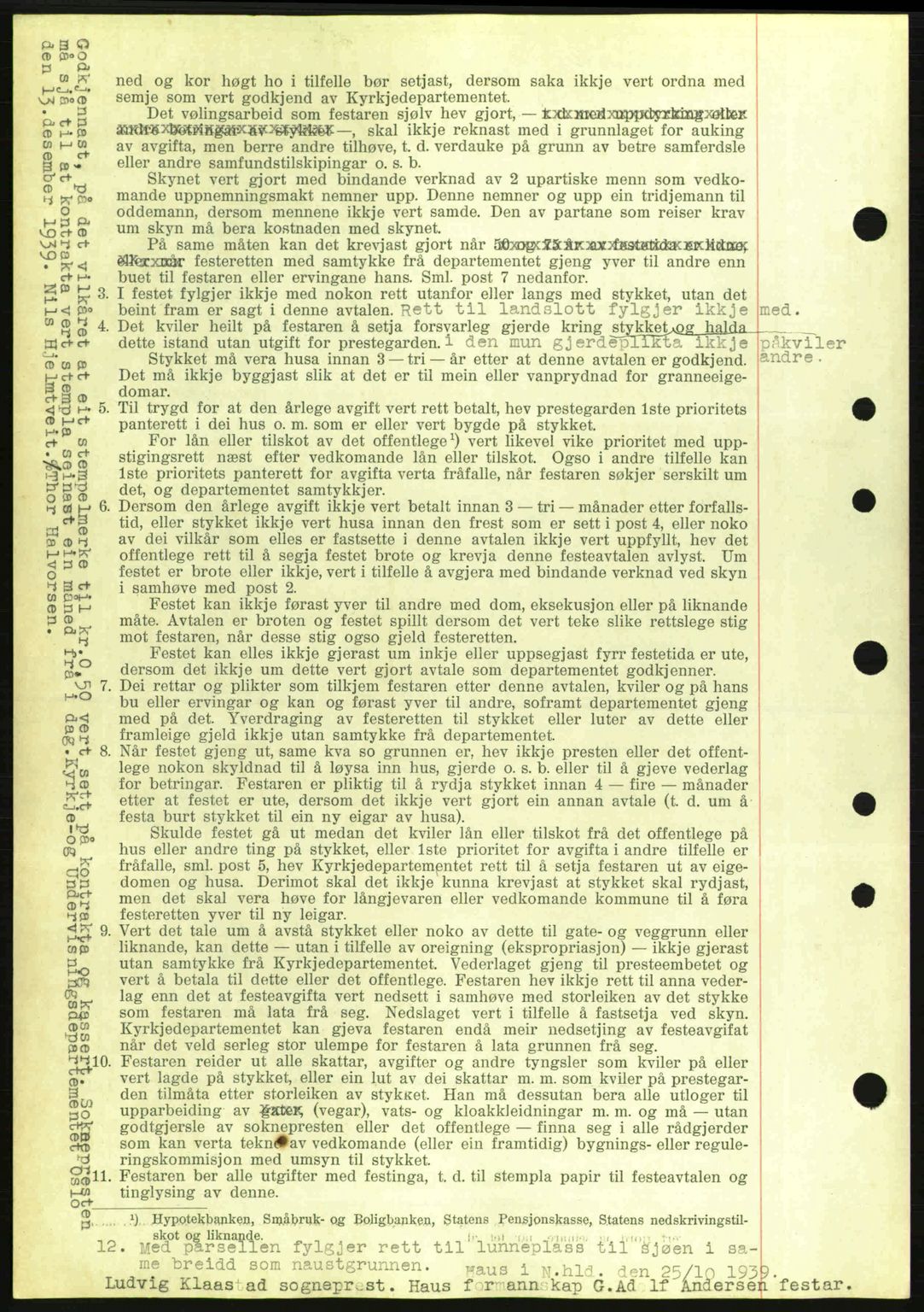 Nordhordland sorenskrivar, SAB/A-2901/1/G/Gb/Gbf/L0010: Mortgage book no. A10, 1939-1940, Diary no: : 111/1940