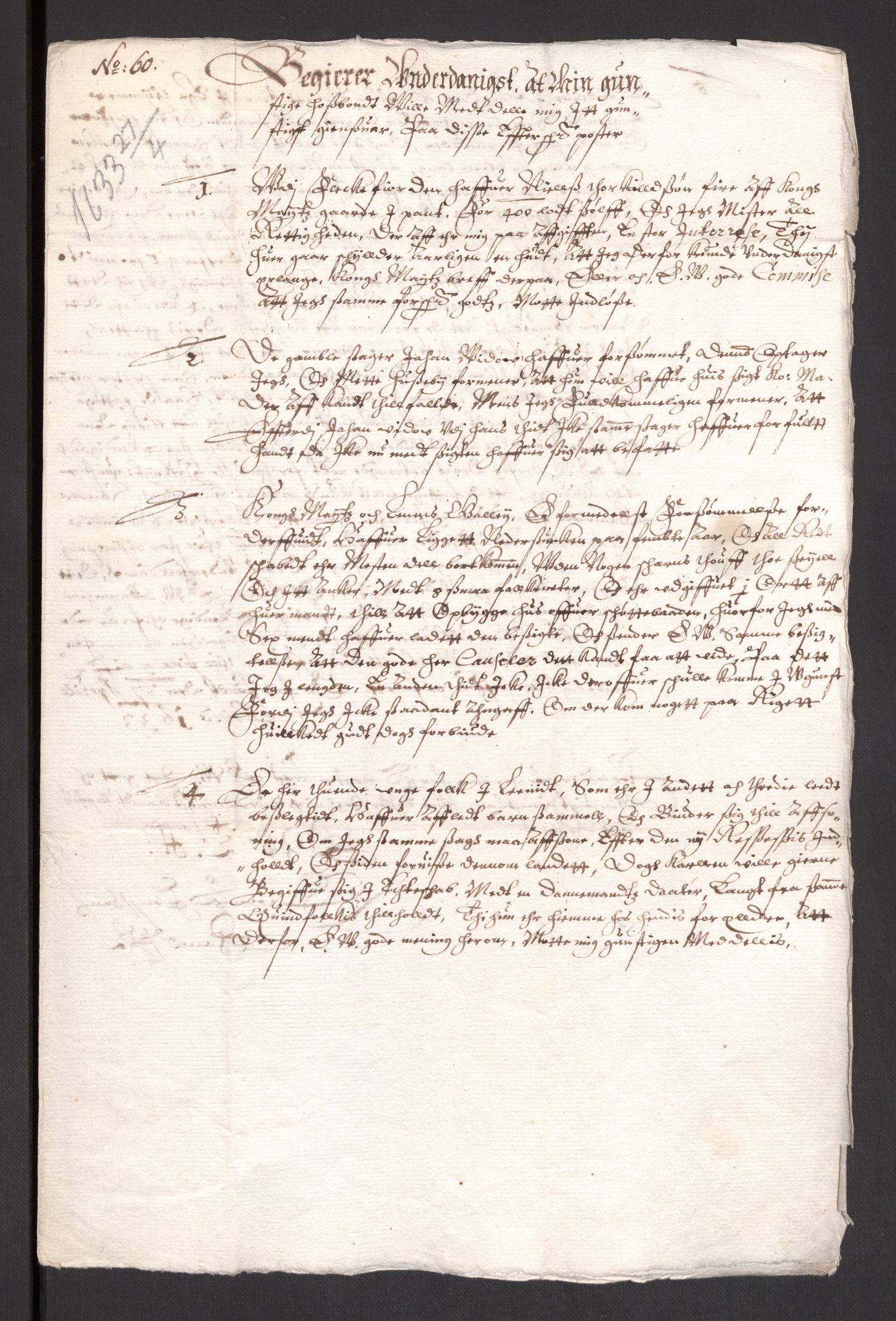 Danske Kanselli 1572-1799, AV/RA-EA-3023/F/Fc/Fcc/Fcca/L0007: Norske innlegg 1572-1799, 1633-1635, p. 126