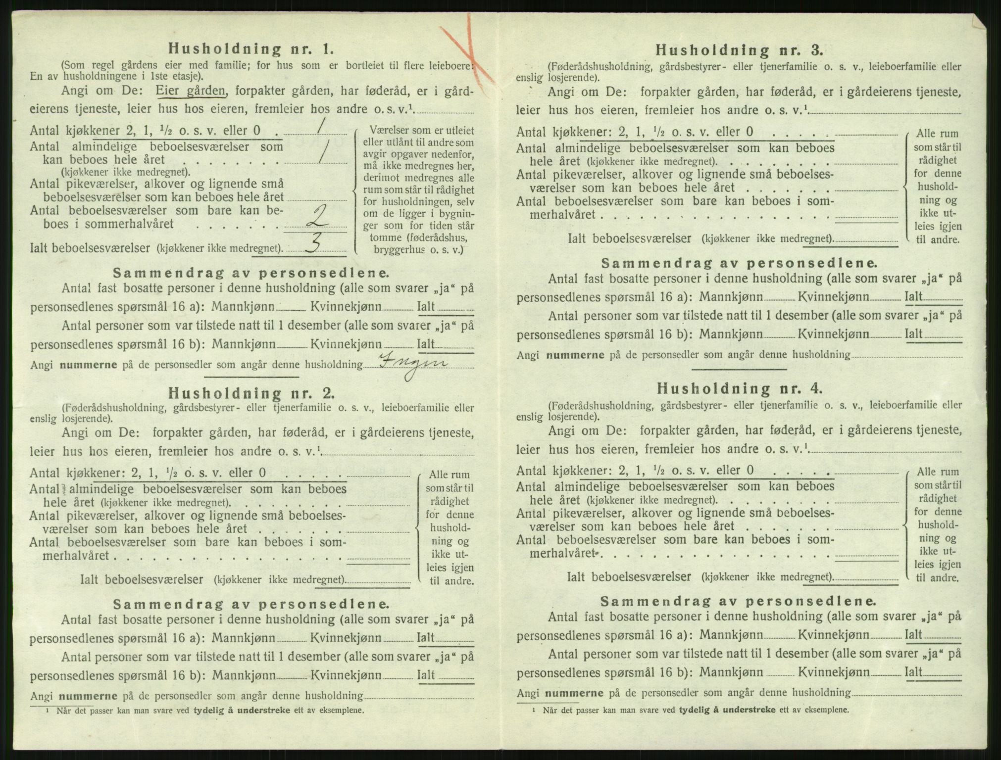 SAT, 1920 census for Sandøy, 1920, p. 353