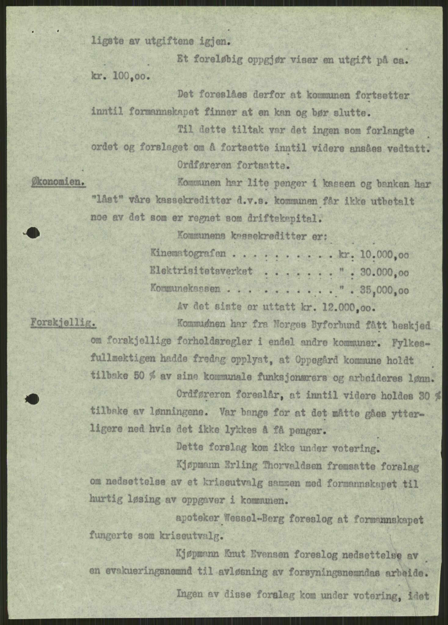 Forsvaret, Forsvarets krigshistoriske avdeling, AV/RA-RAFA-2017/Y/Ya/L0013: II-C-11-31 - Fylkesmenn.  Rapporter om krigsbegivenhetene 1940., 1940, p. 721