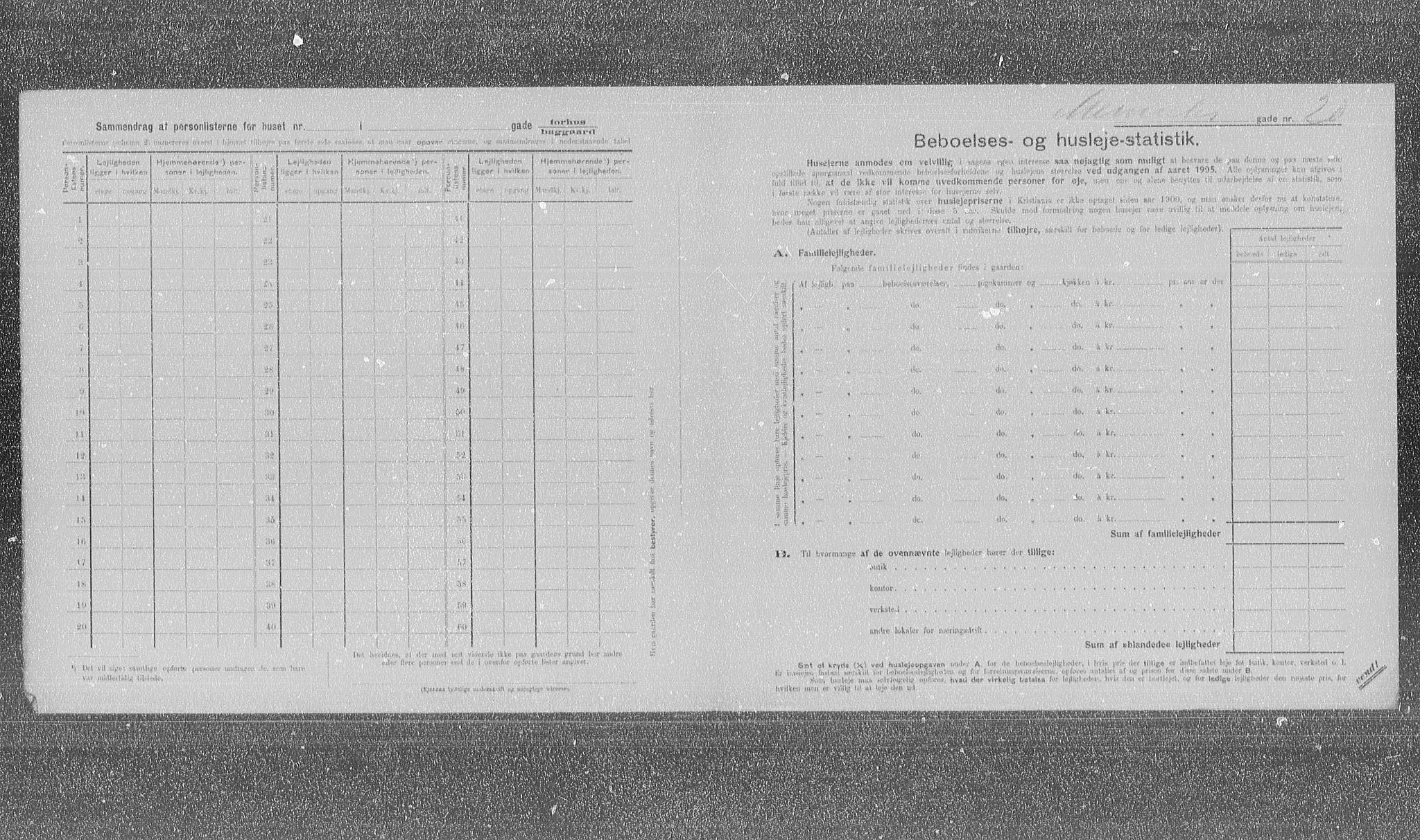 OBA, Municipal Census 1905 for Kristiania, 1905, p. 34173
