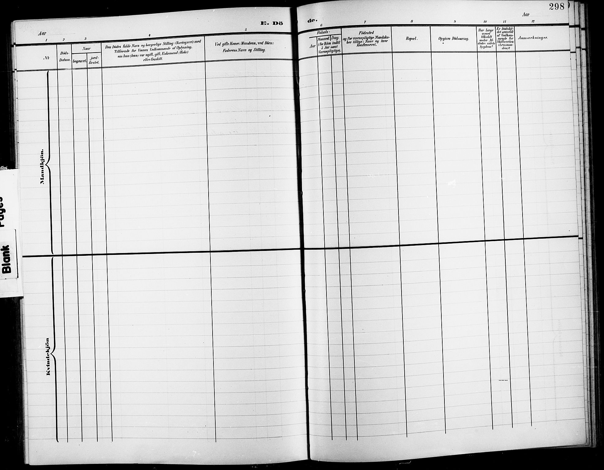 Fåberg prestekontor, SAH/PREST-086/H/Ha/Hab/L0012: Parish register (copy) no. 12, 1903-1924, p. 298