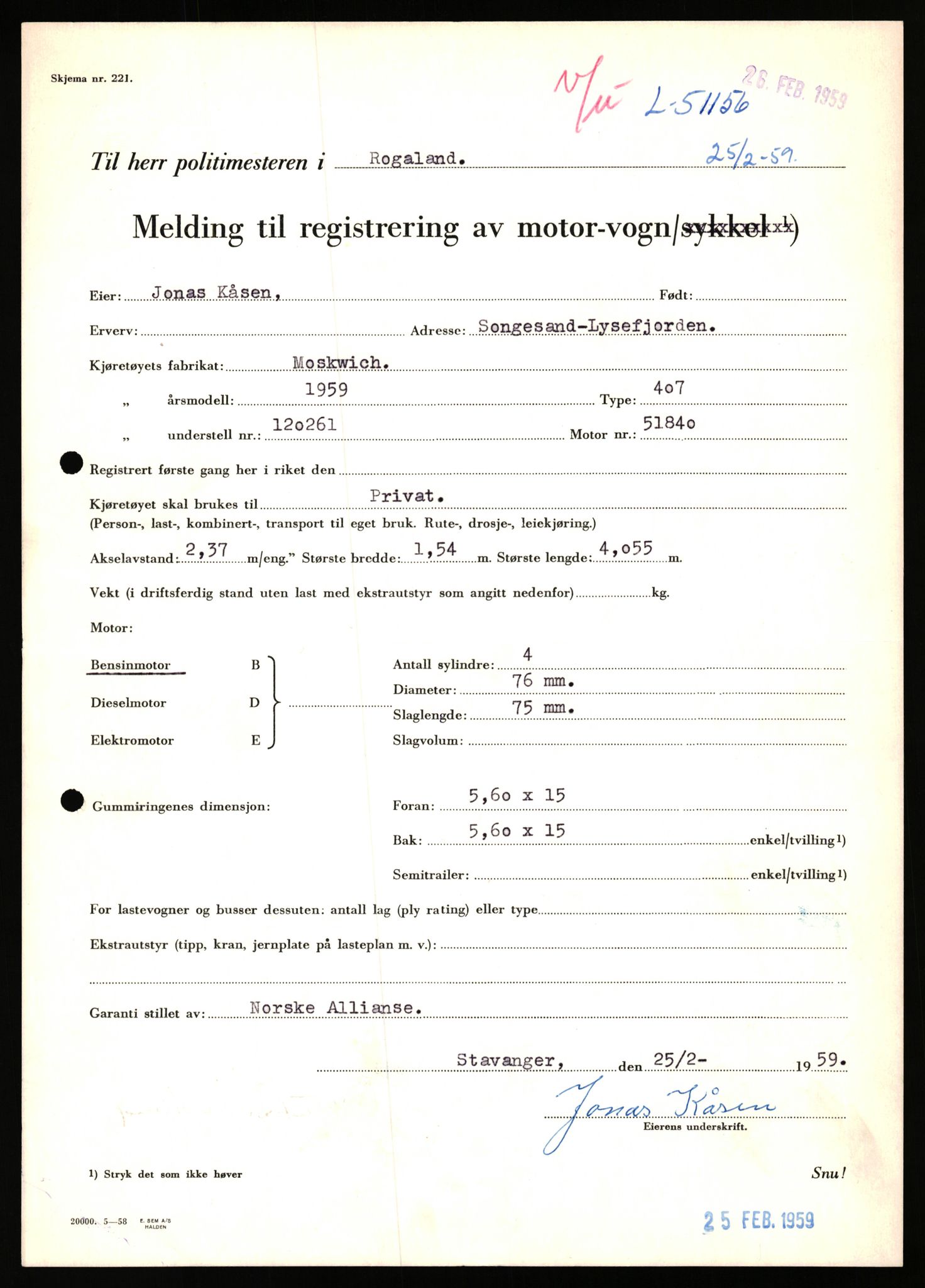 Stavanger trafikkstasjon, AV/SAST-A-101942/0/F/L0050: L-50600 - L-51299, 1930-1971, p. 1769