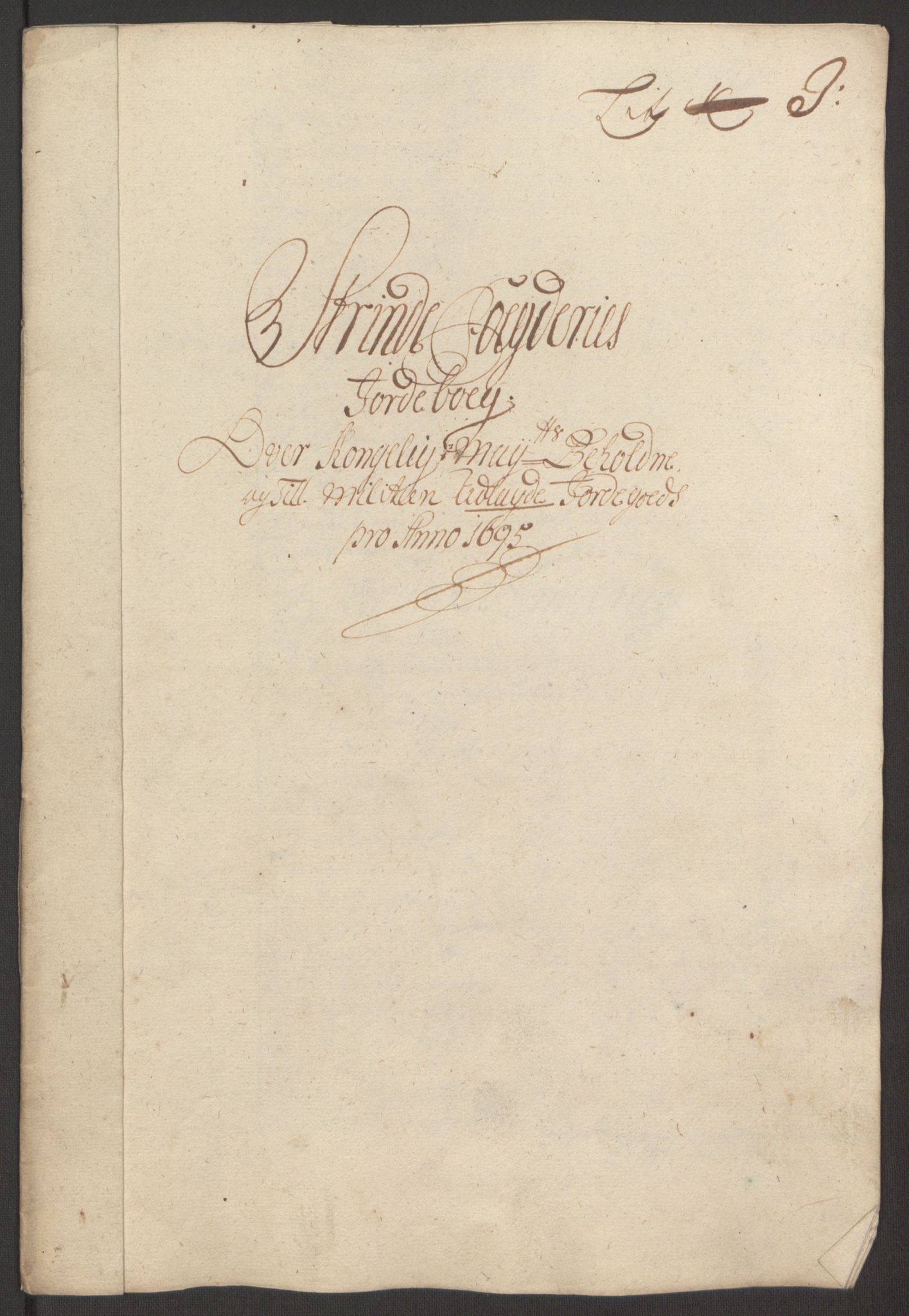 Rentekammeret inntil 1814, Reviderte regnskaper, Fogderegnskap, RA/EA-4092/R61/L4105: Fogderegnskap Strinda og Selbu, 1695, p. 71