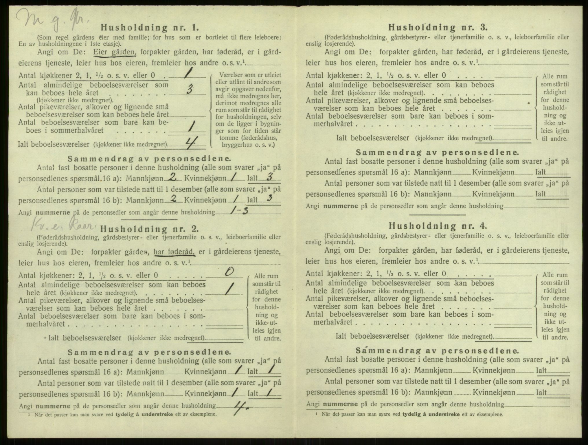 SAB, 1920 census for Alversund, 1920, p. 1028