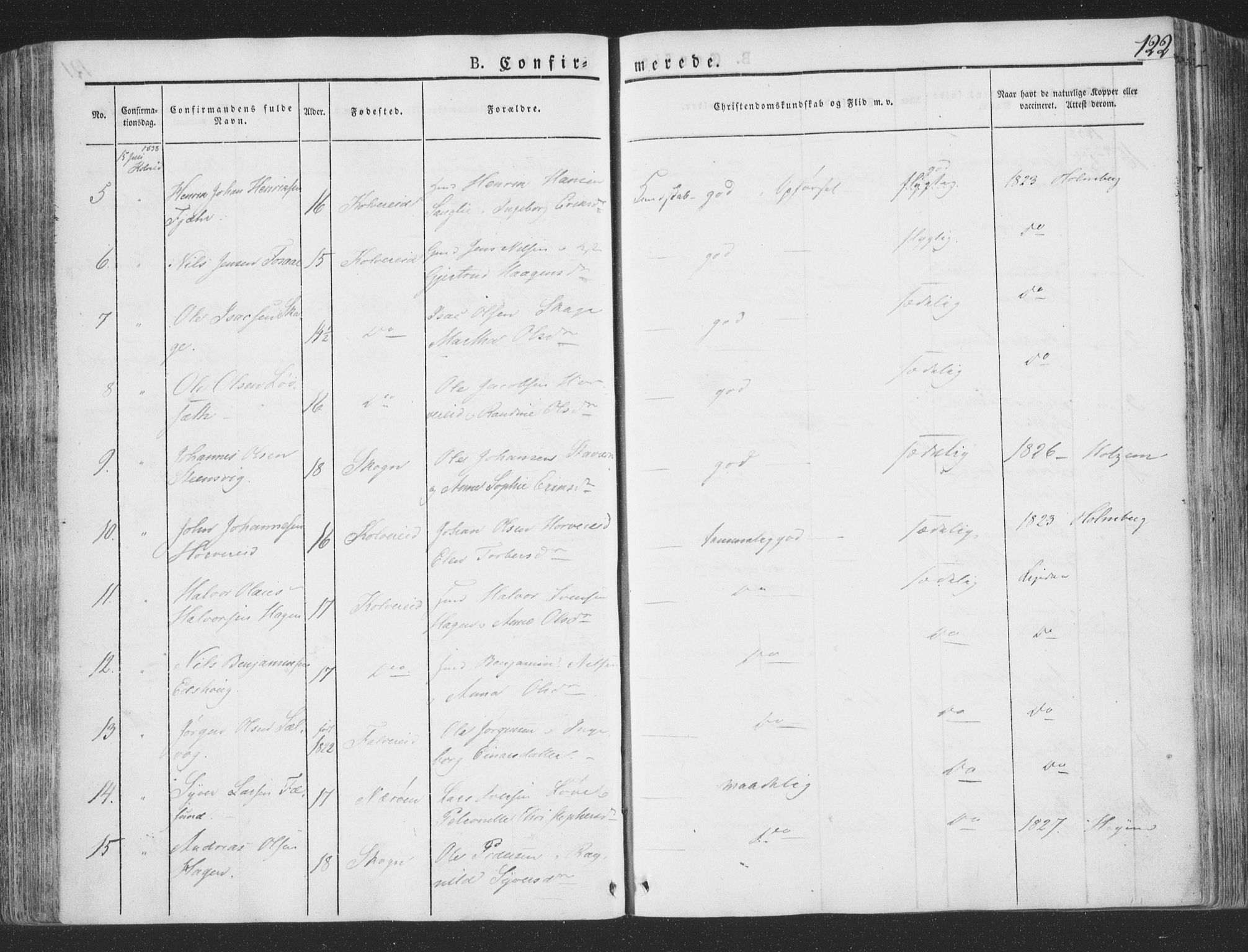Ministerialprotokoller, klokkerbøker og fødselsregistre - Nord-Trøndelag, SAT/A-1458/780/L0639: Parish register (official) no. 780A04, 1830-1844, p. 122